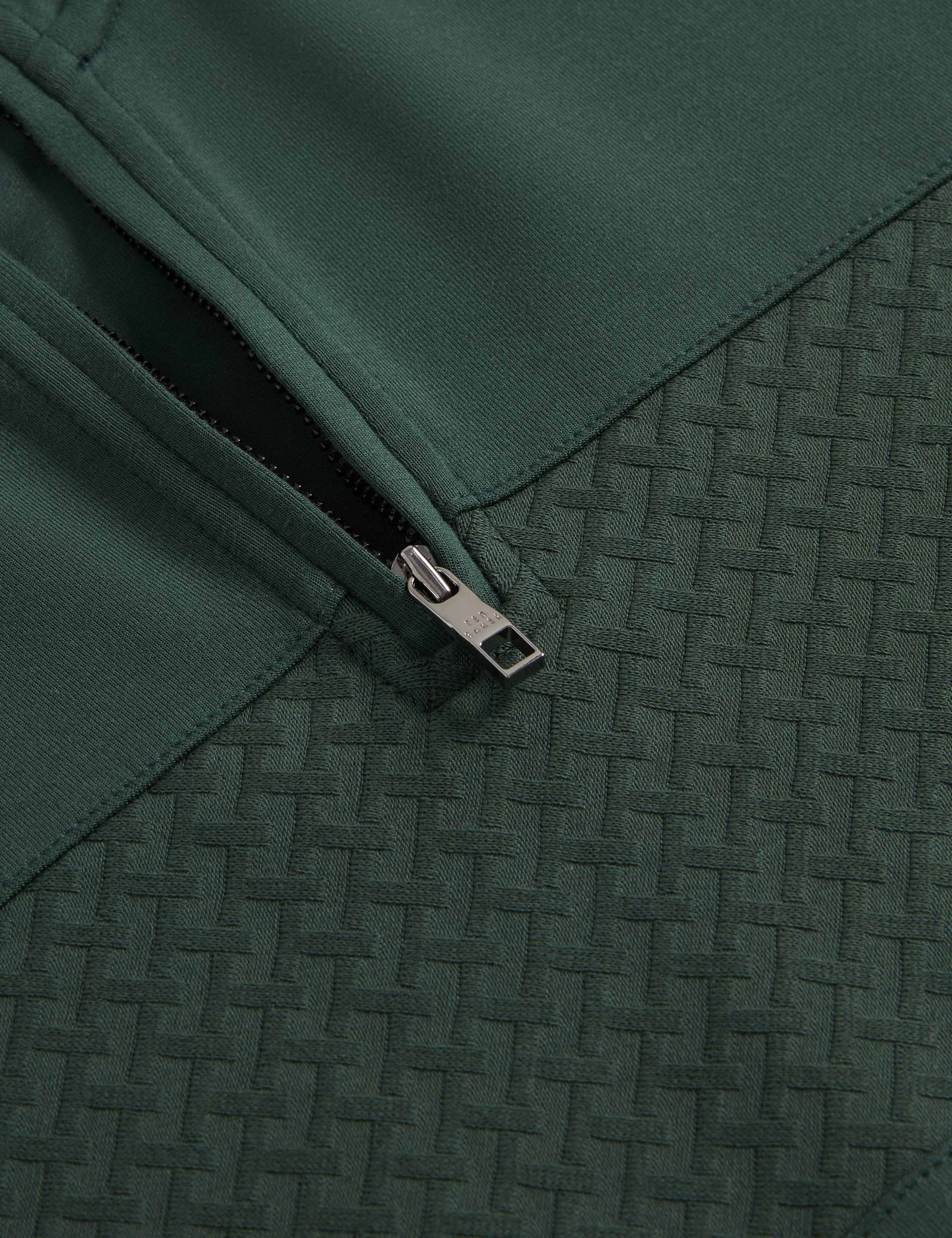 Modal Blend Textured Half Zip Sweatshirt 5 of 8