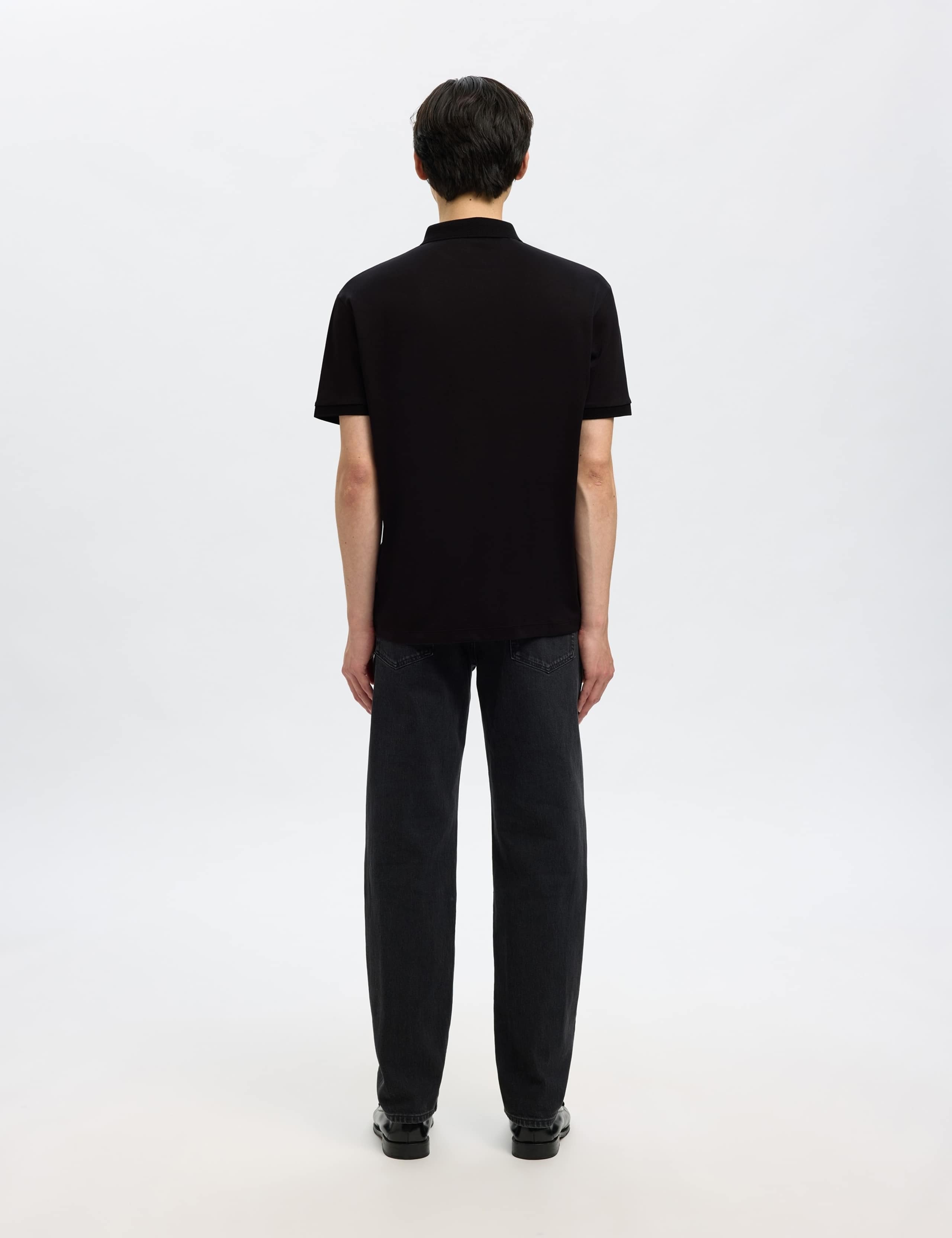Cotton Blend Half Zip Polo Shirt 3 of 5