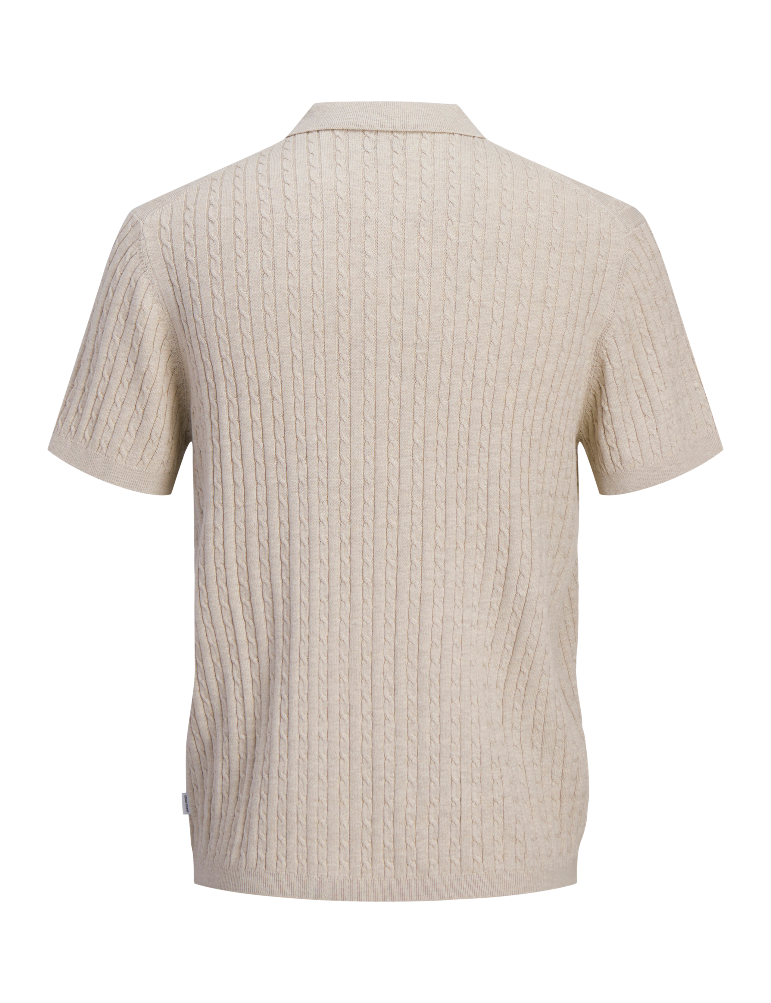 Pure Cotton Cable Knitted Polo Shirt 7 of 8