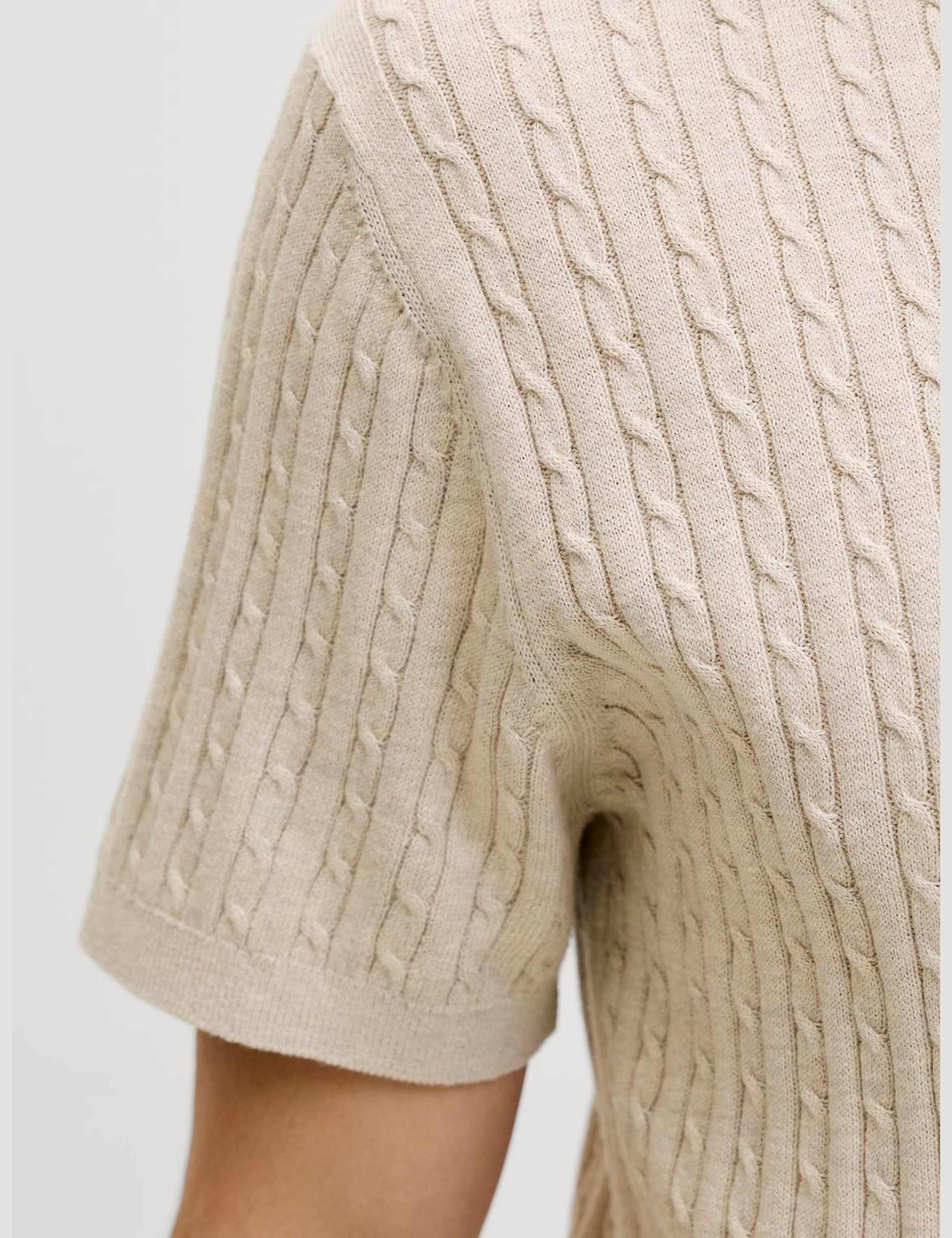 Pure Cotton Cable Knitted Polo Shirt 8 of 8