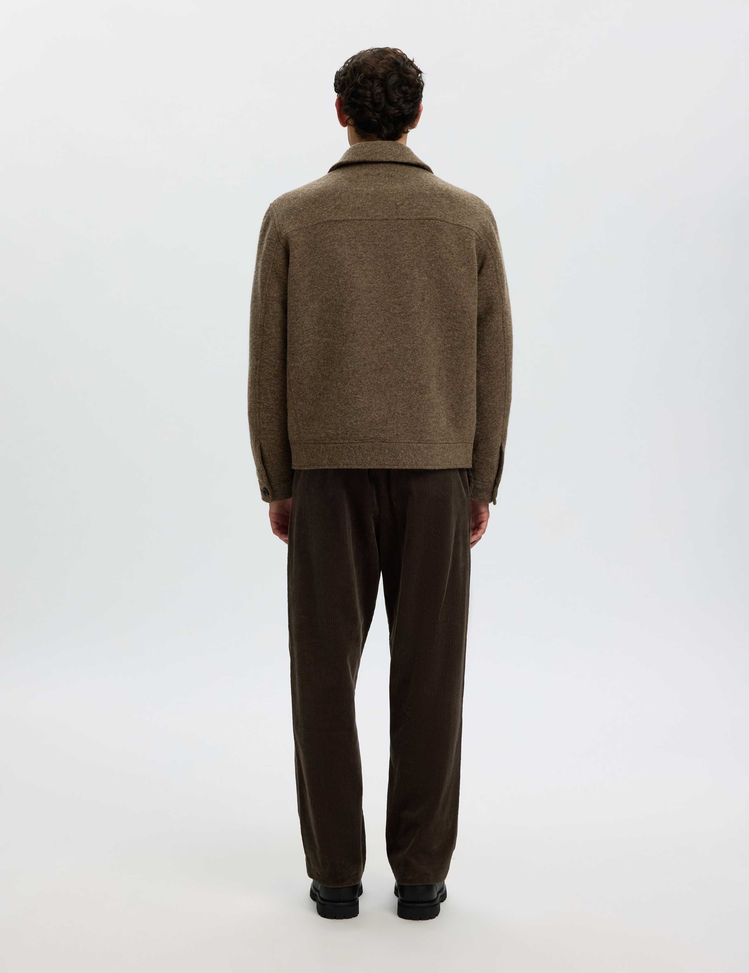 Wool Blend Harrington Jacket 3 of 6