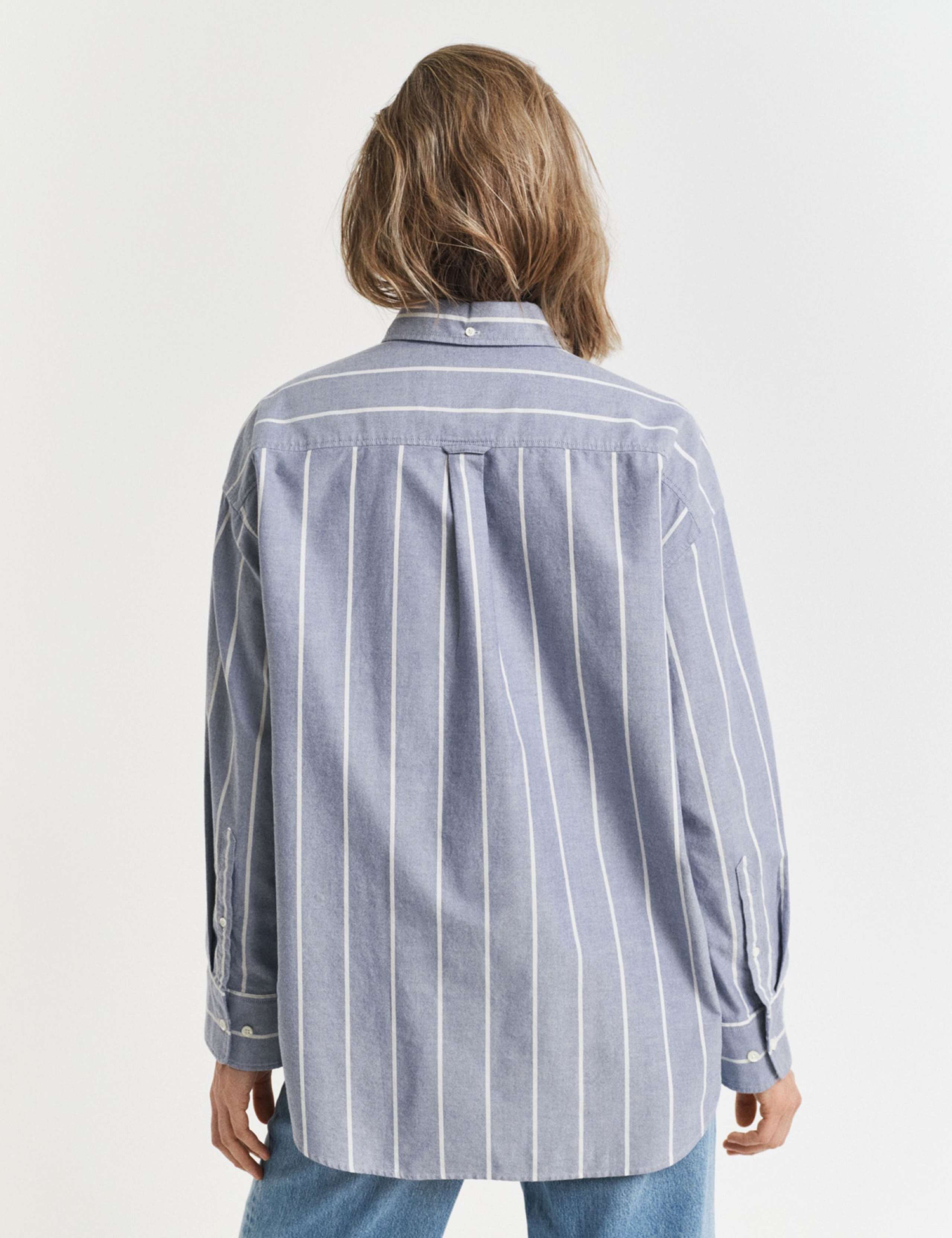 Pure Cotton Striped Oxford Shirt 2 of 2
