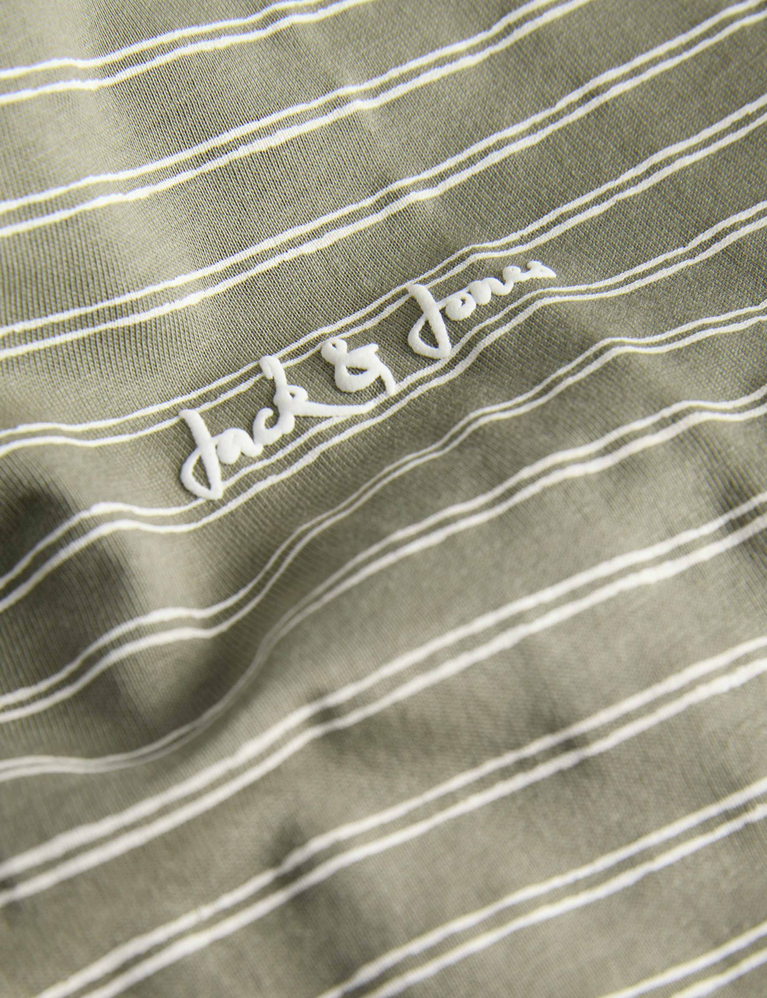 Cotton Rich Striped Crew Neck T-Shirt 2 of 4