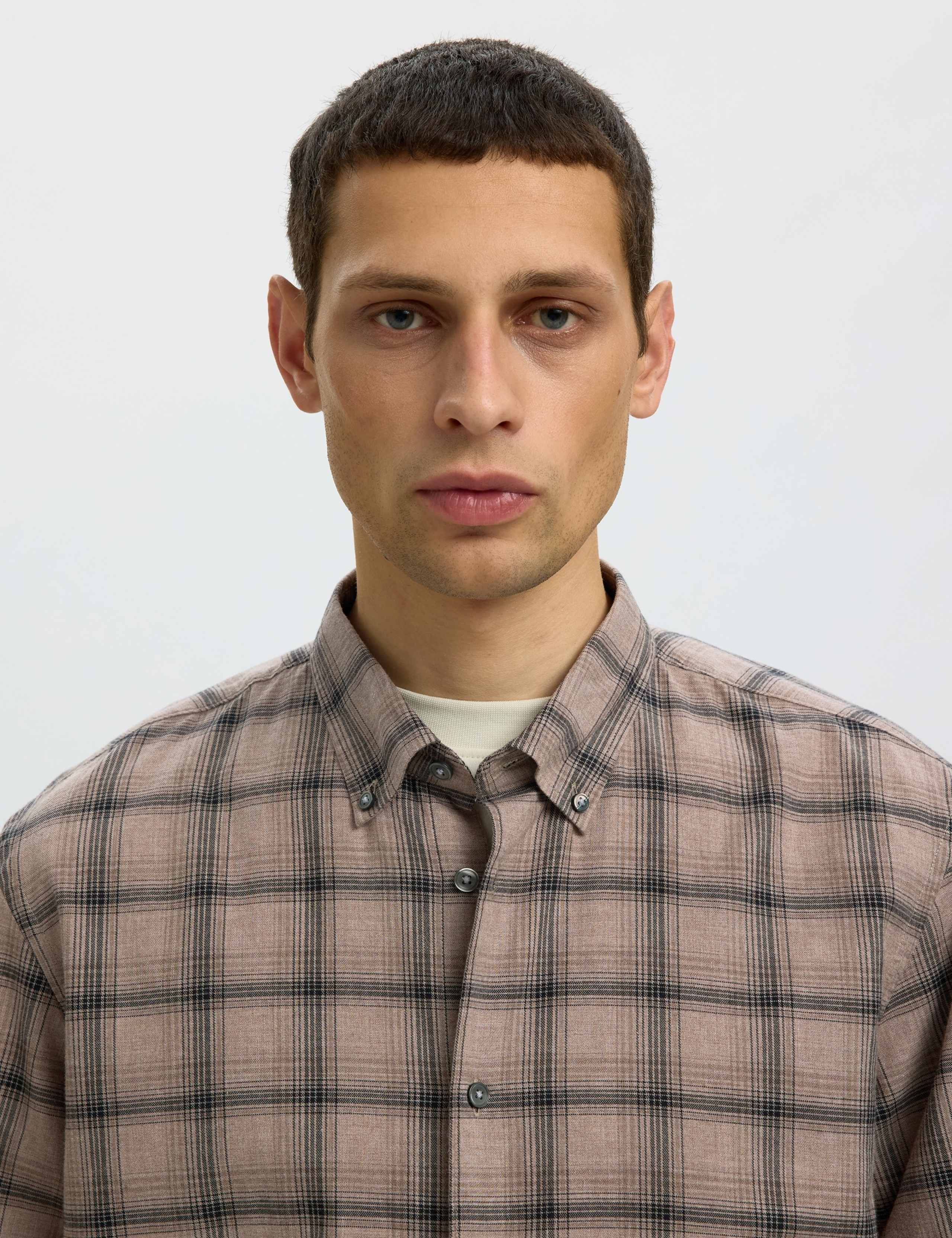Brushed Cotton Checked Shirt 5 of 5