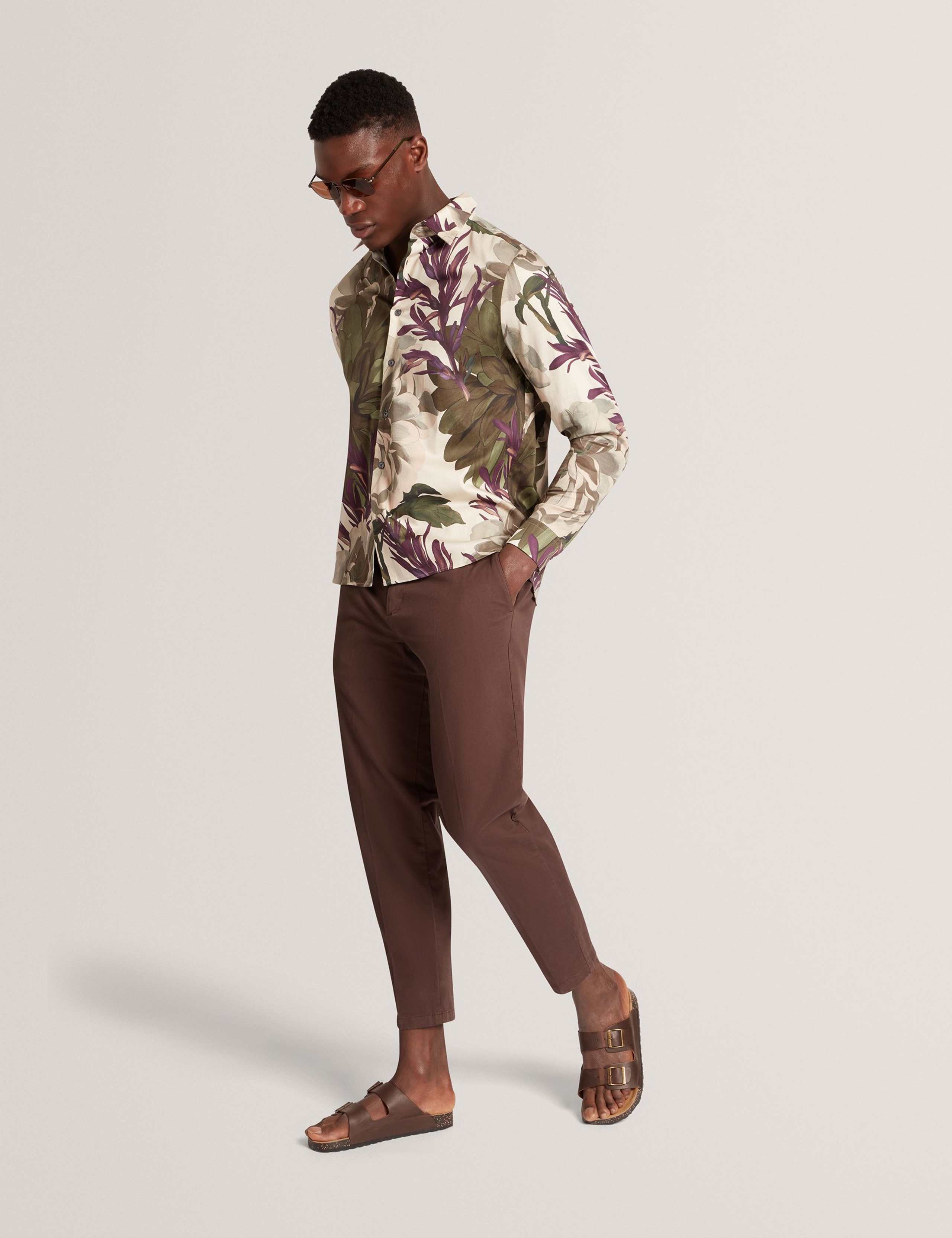 Regular Fit Cotton Rich Tapered Chinos 8 of 8