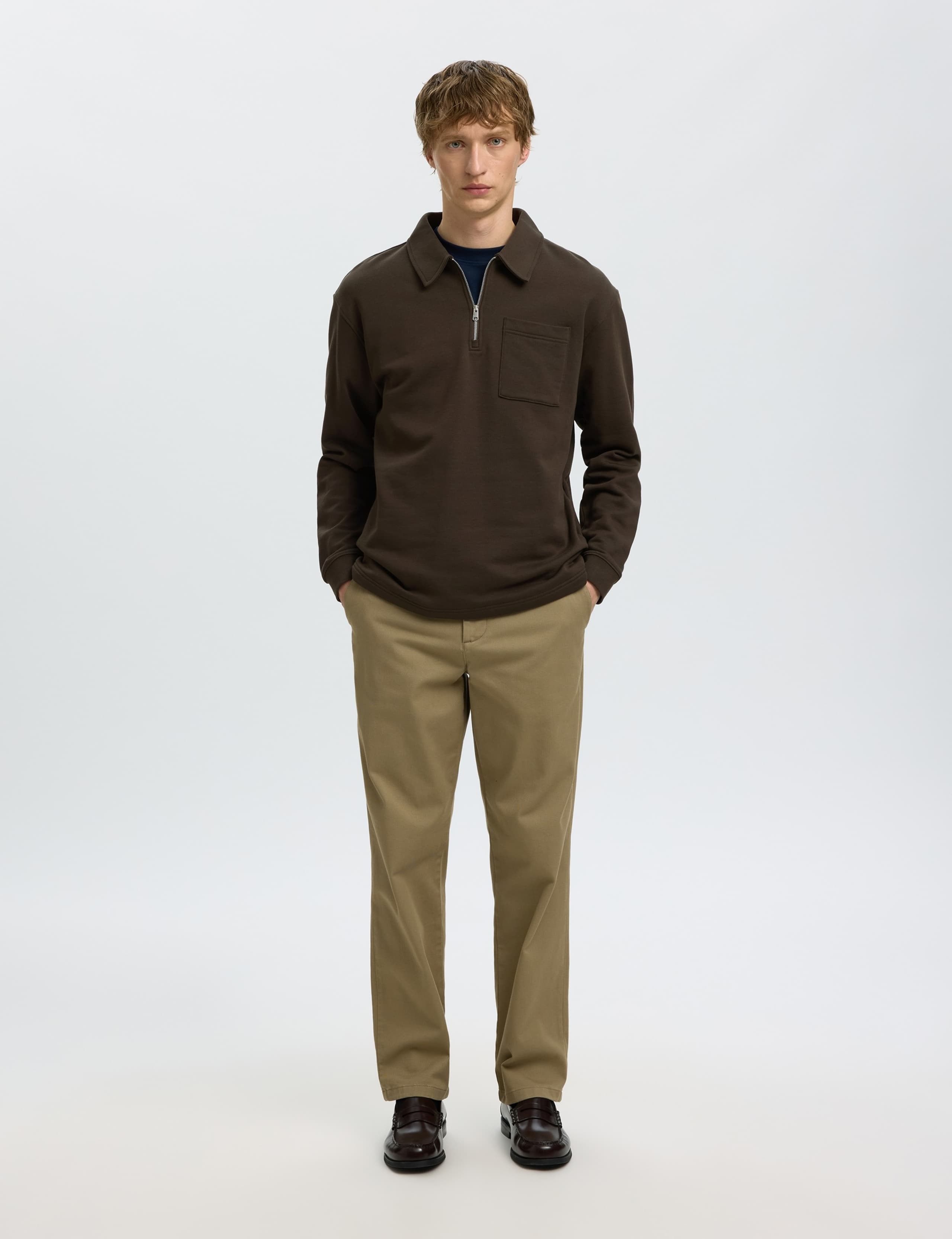 Pure Cotton Half Zip Sweatshirt 2 of 6