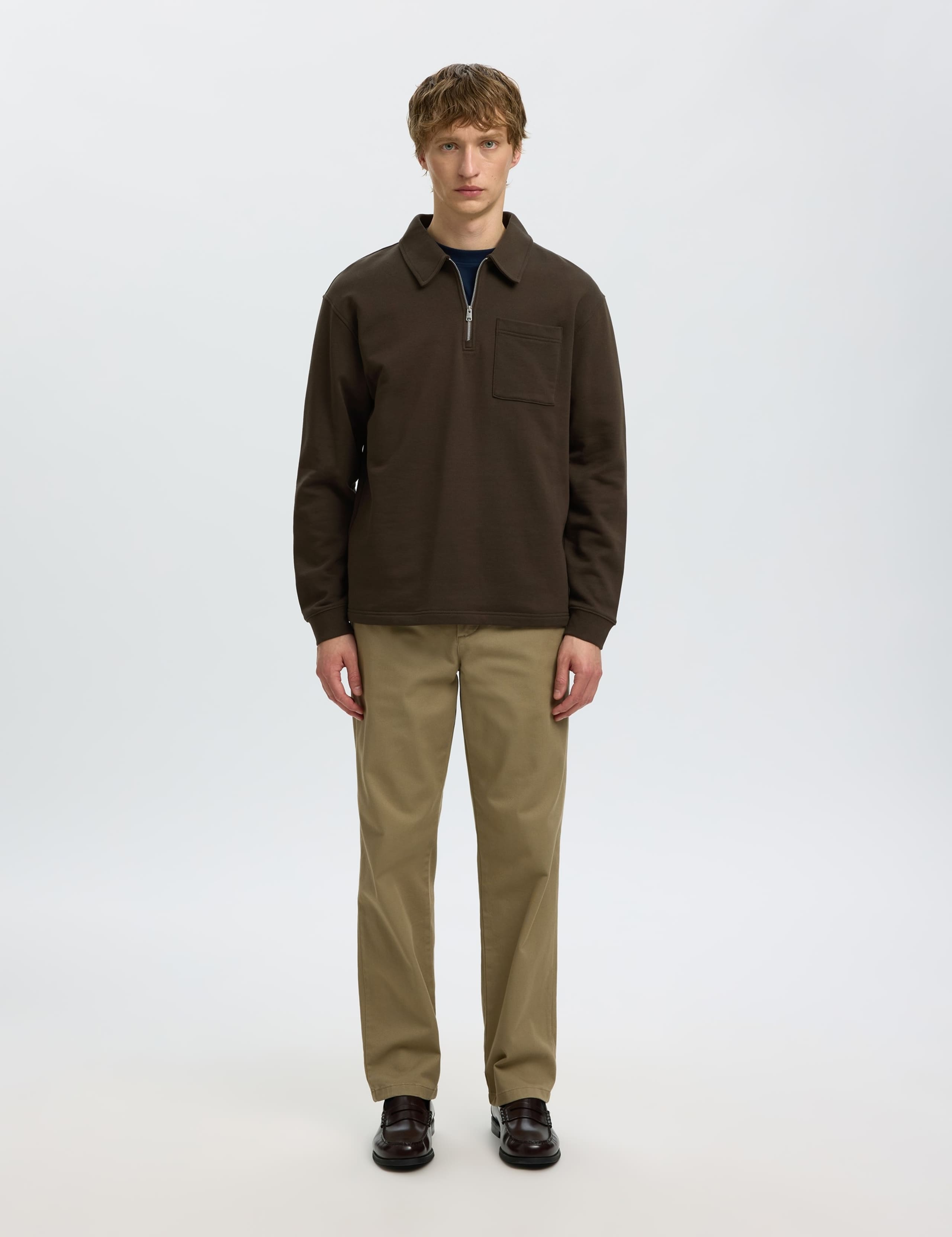Pure Cotton Half Zip Sweatshirt 4 of 6