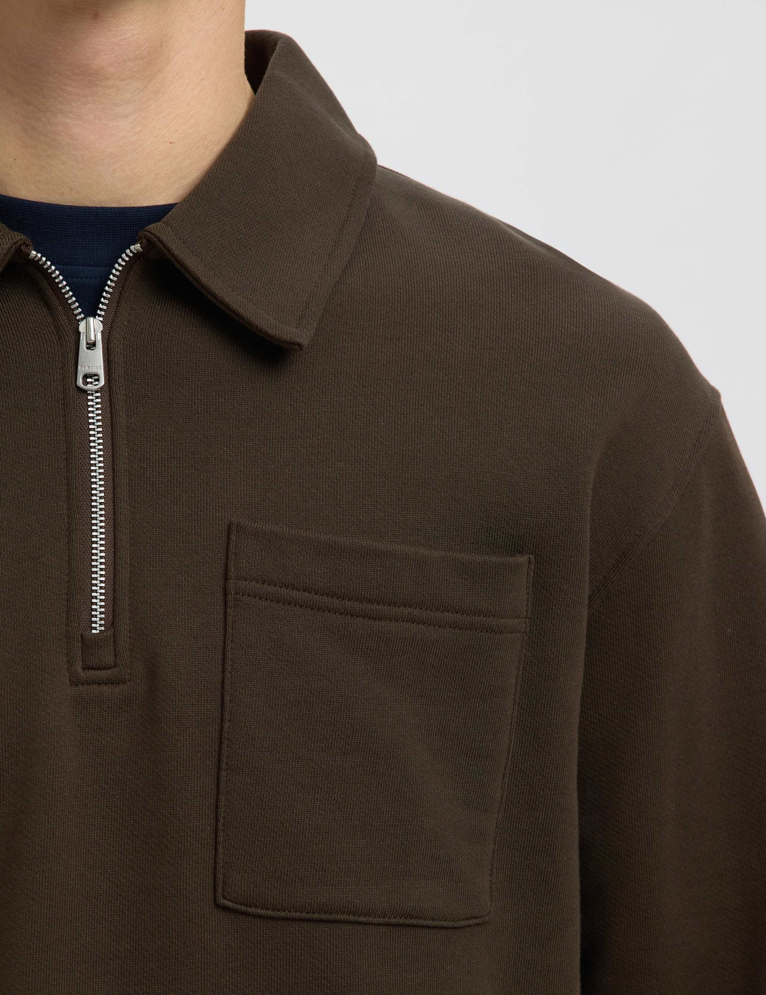 Pure Cotton Half Zip Sweatshirt 6 of 6