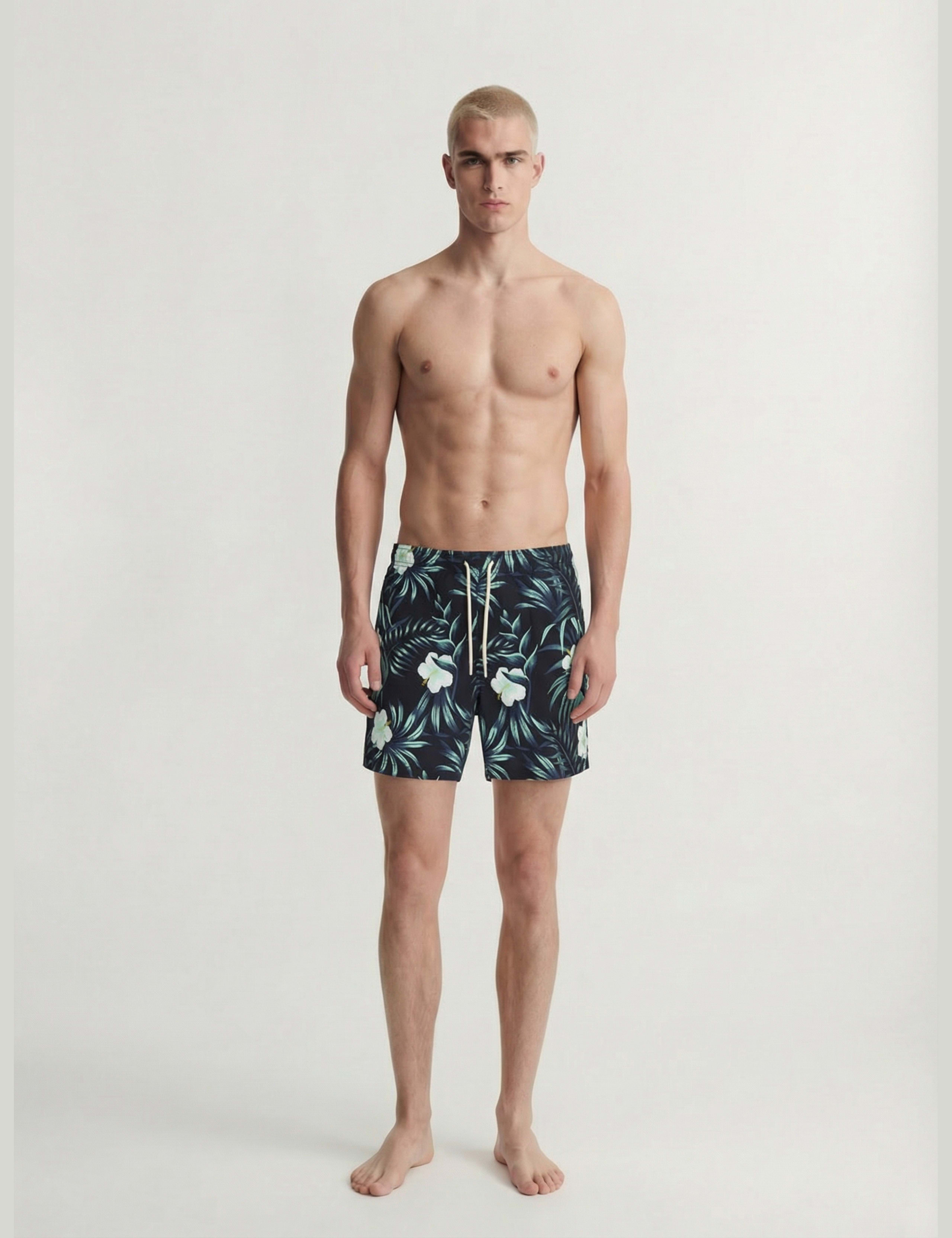 Floral Seersucker Swimming Shorts 2 of 3