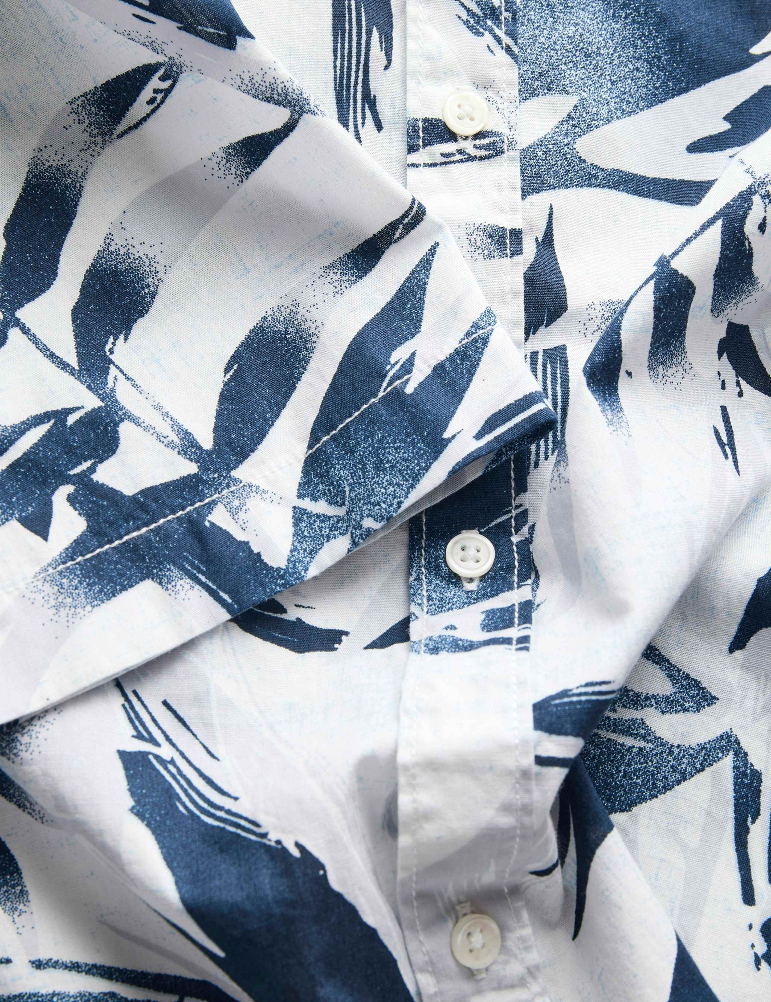 Regular Fit Pure Cotton Short Sleeve Hawaiian Shirt 4 of 4