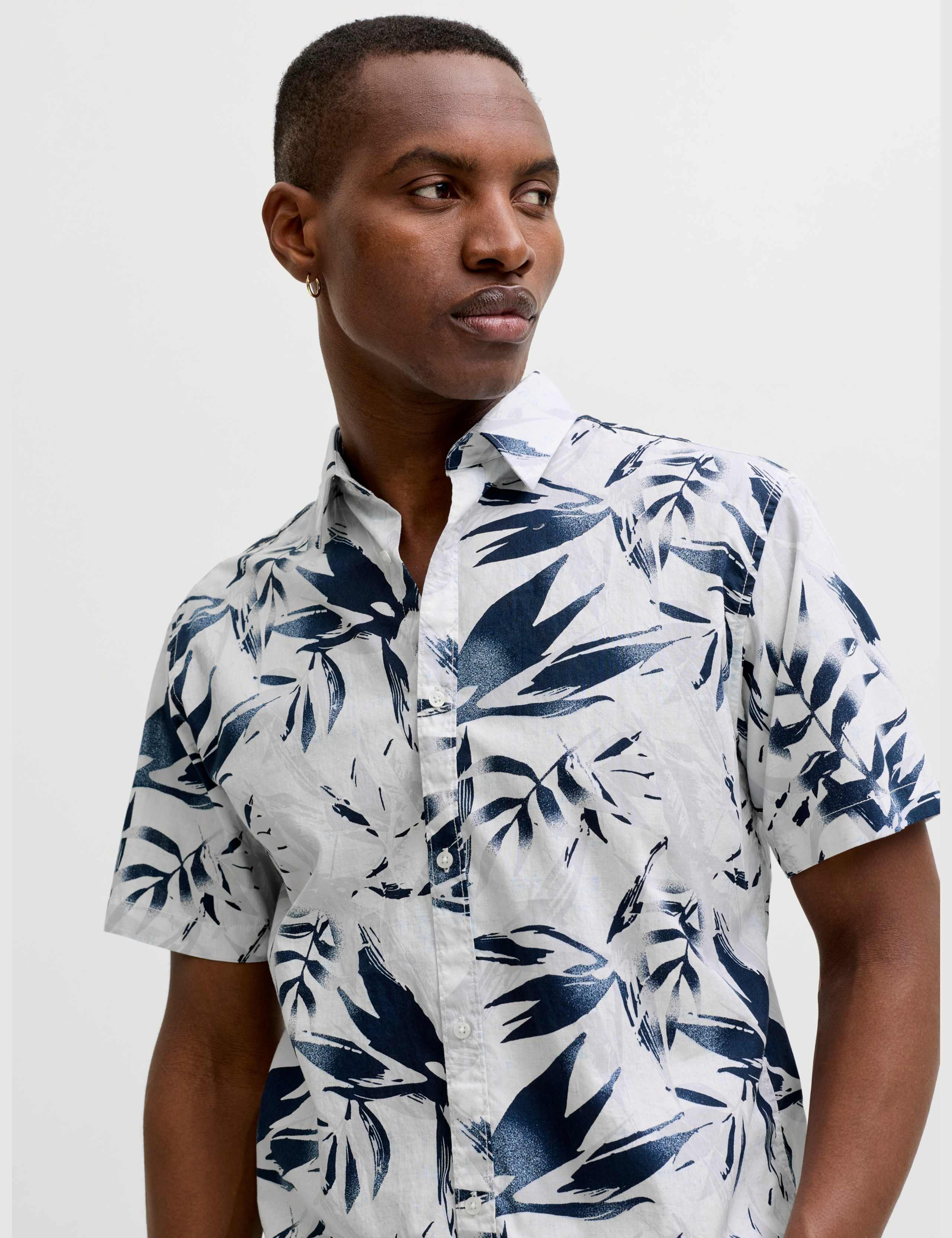 Regular Fit Pure Cotton Short Sleeve Hawaiian Shirt 5 of 6