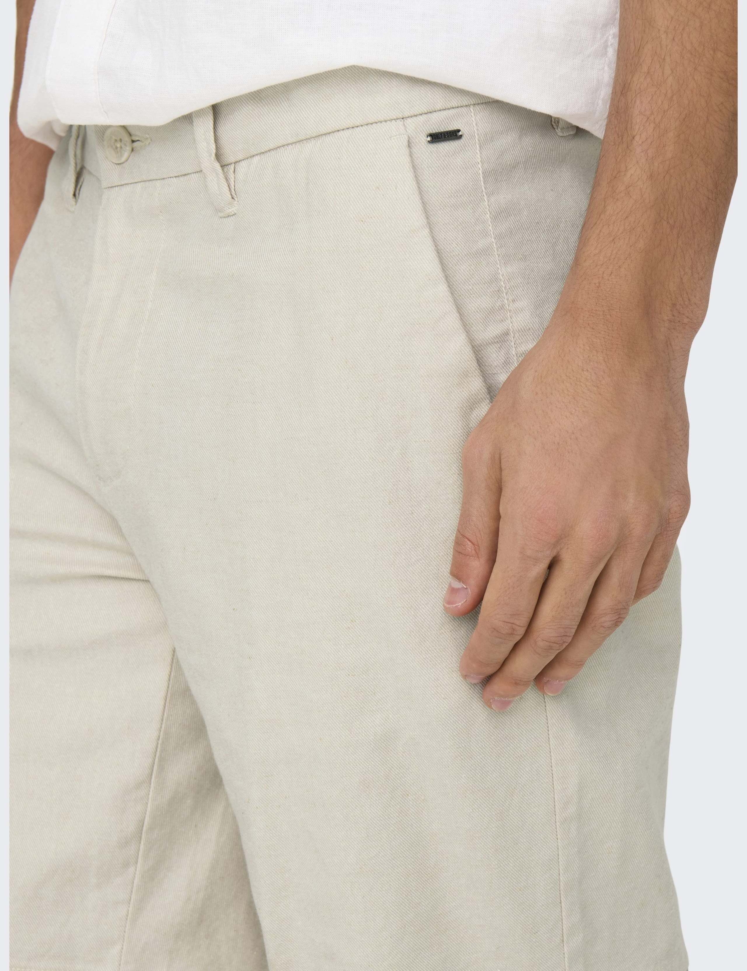 Cotton Linen Chino Shorts 5 of 5