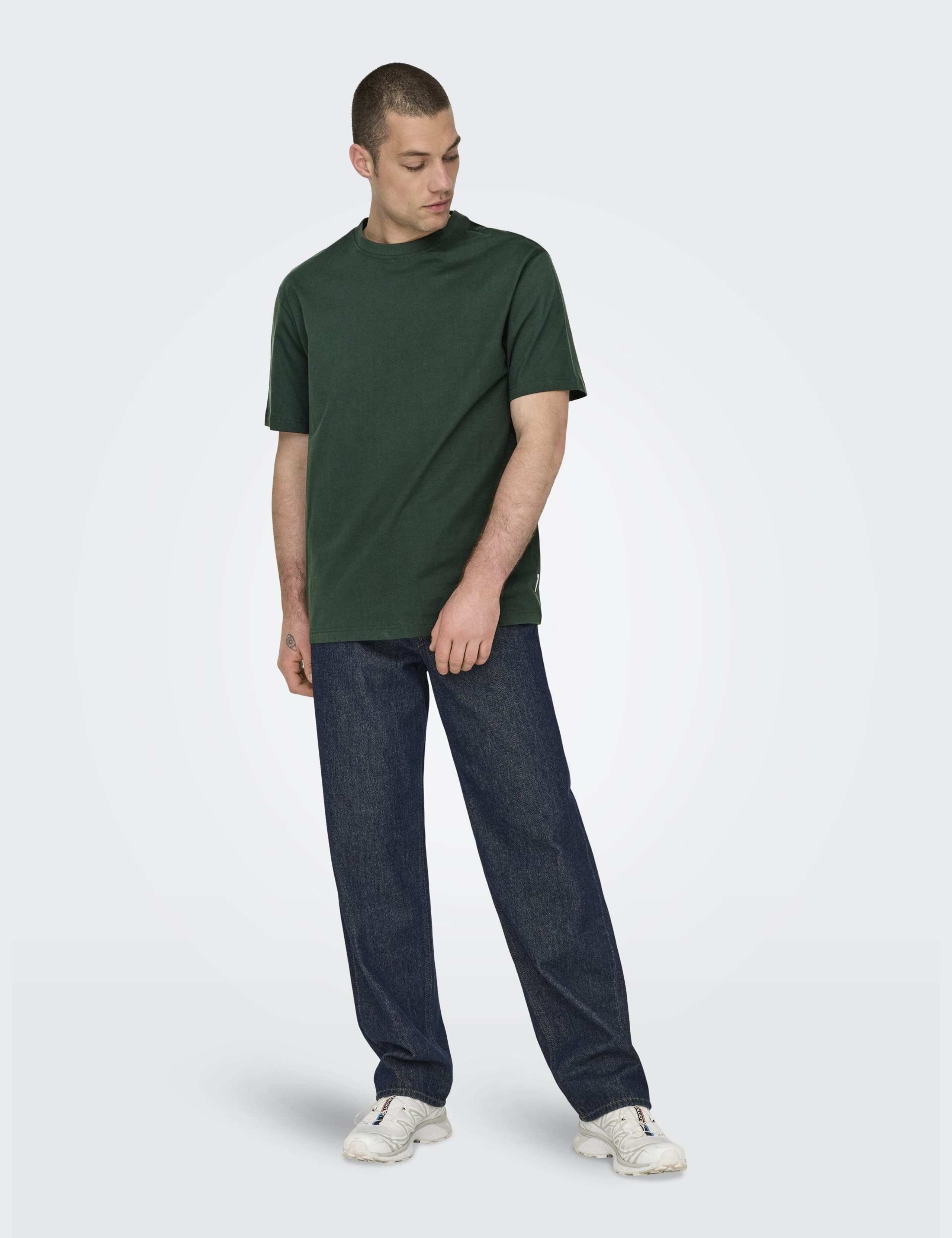 Pure Cotton Crew Neck T-Shirt 3 of 5