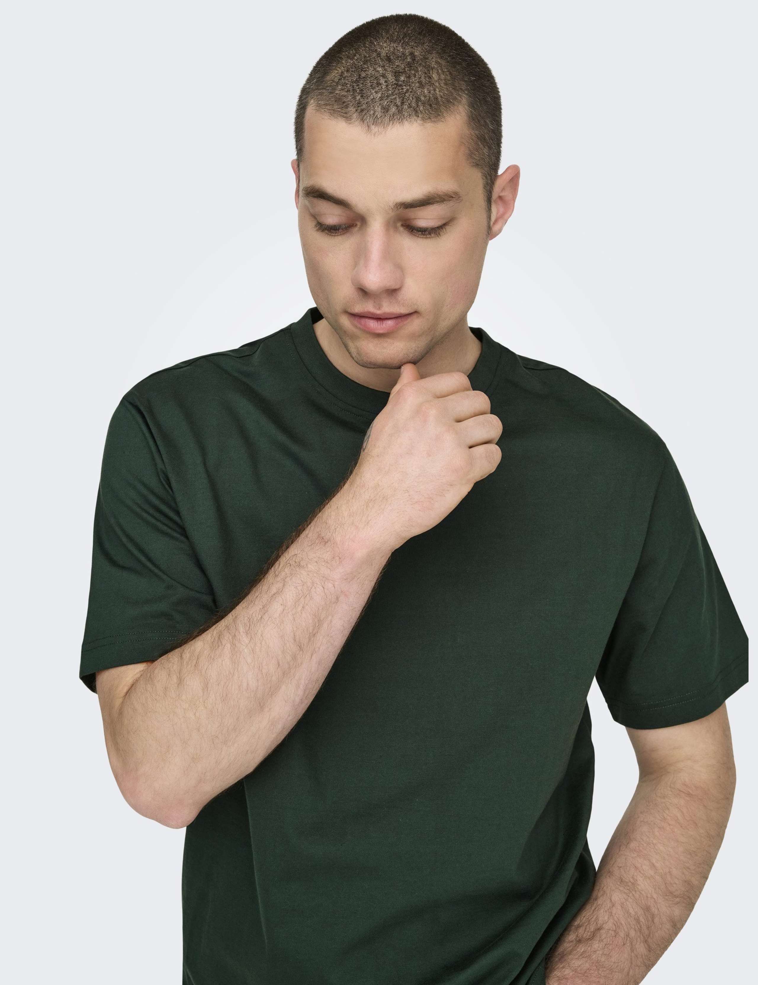 Pure Cotton Crew Neck T-Shirt 4 of 5