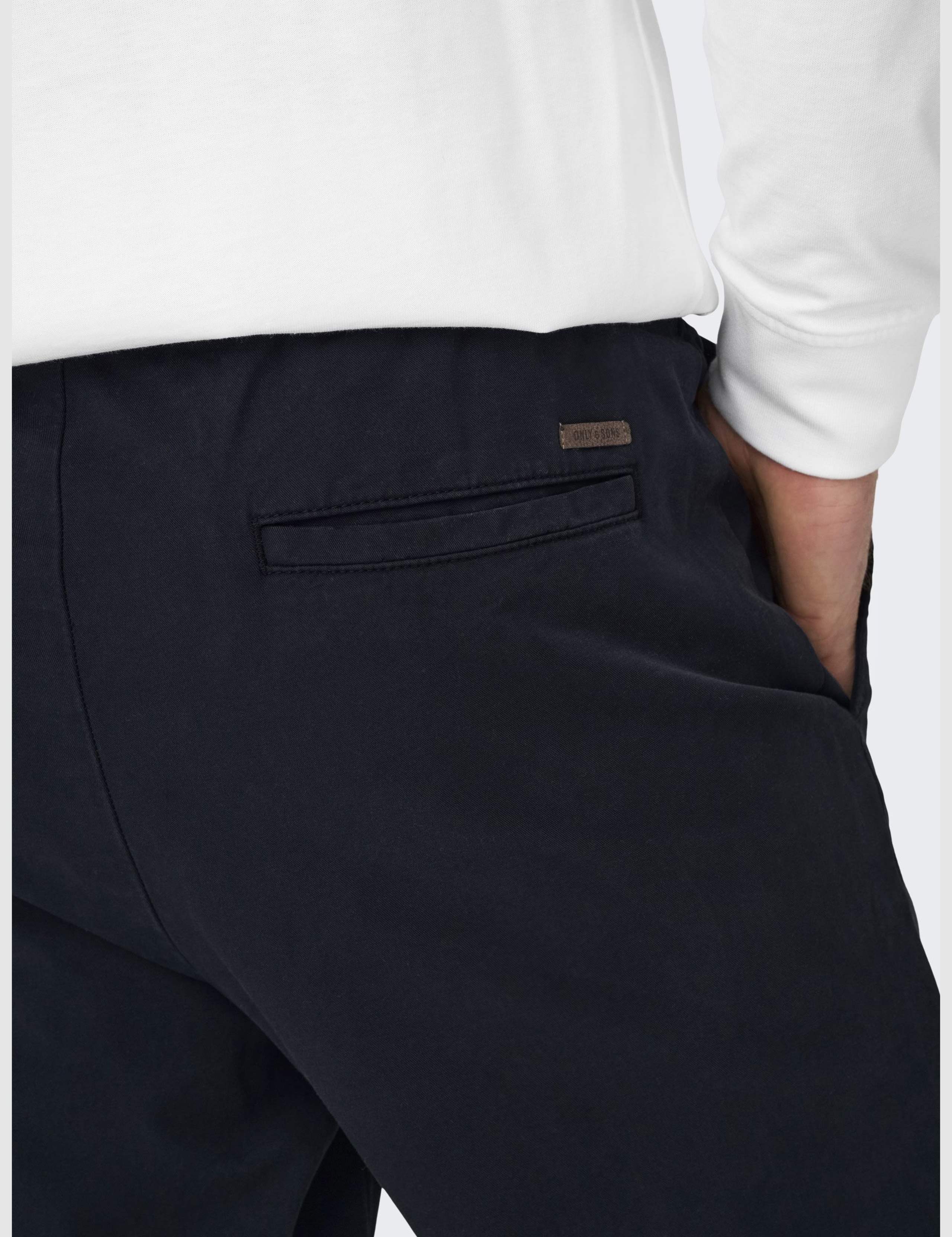 Tapered Fit Elasticated Waist Stretch Trousers 5 of 6