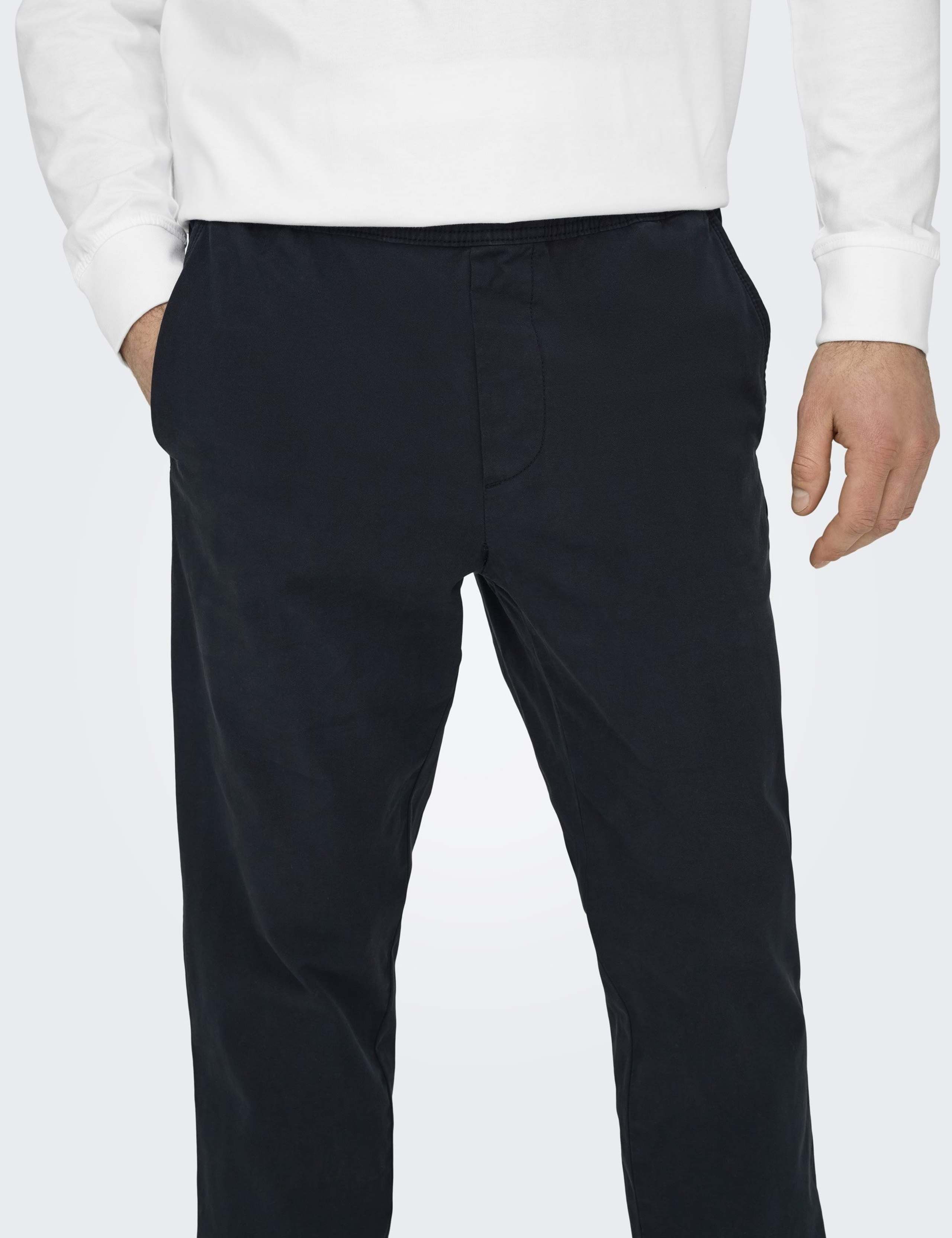 Tapered Fit Elasticated Waist Stretch Trousers 6 of 6