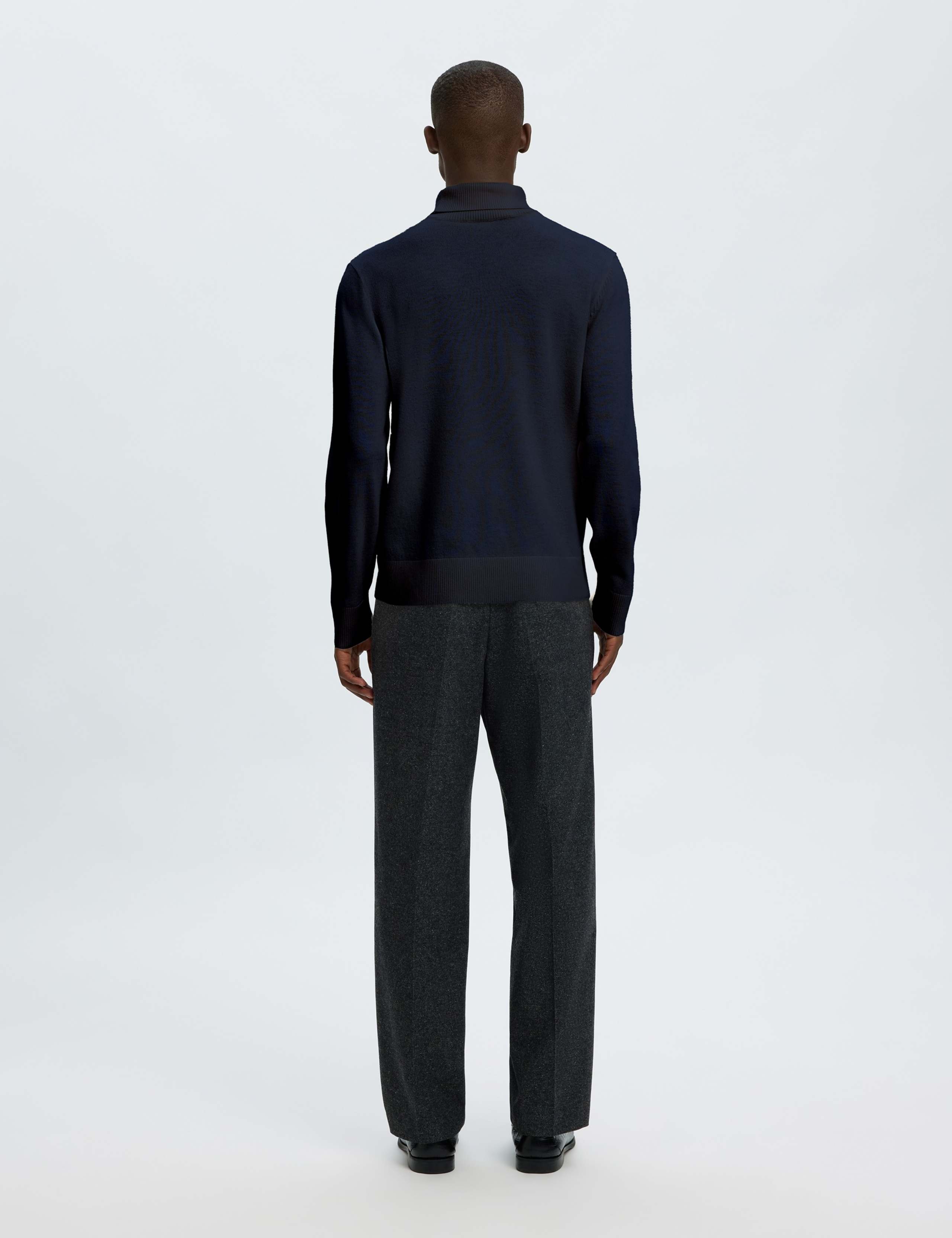 Pure Merino Wool Roll Neck Jumper 3 of 4