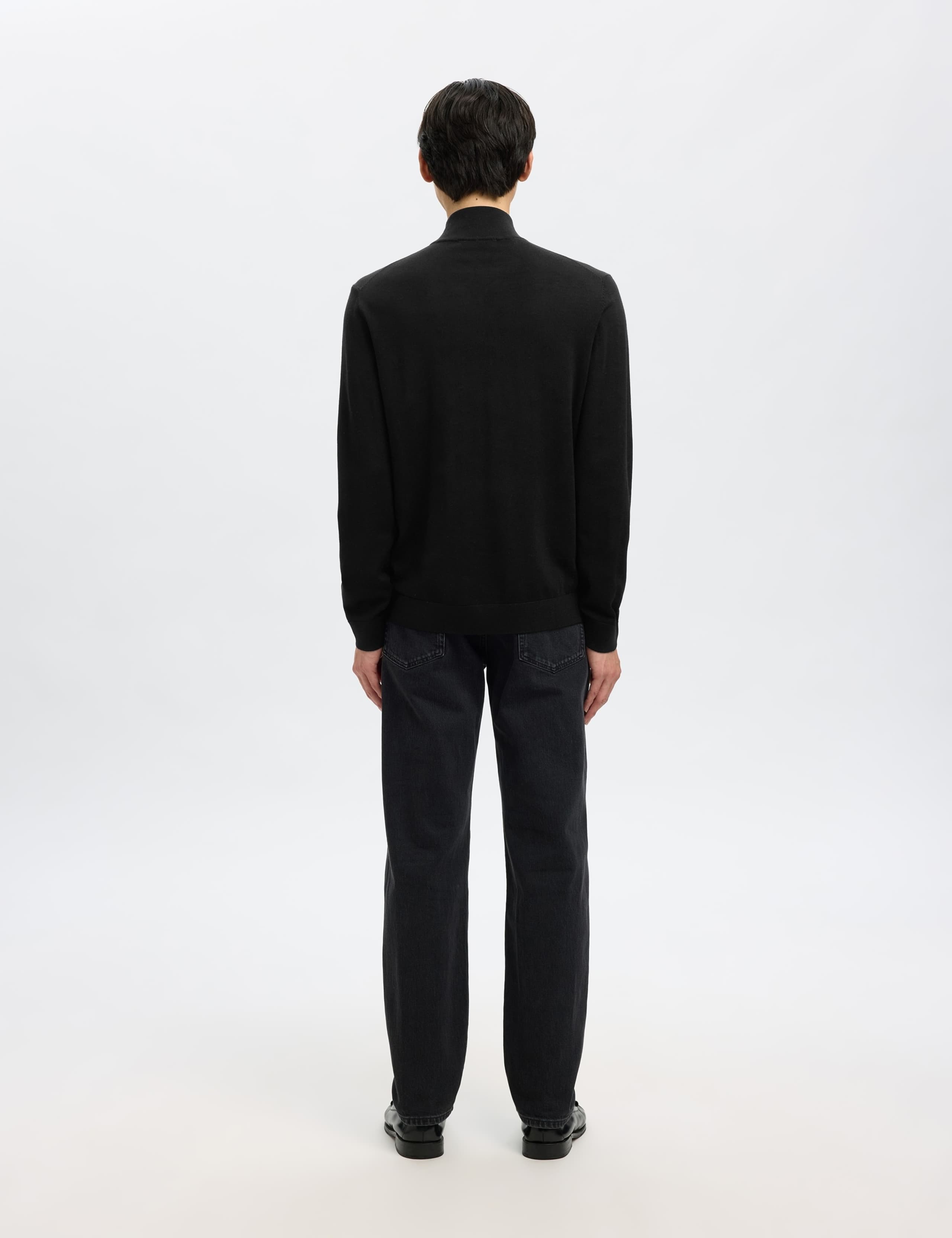 Pure Merino Wool Half Zip Jumper 3 of 5