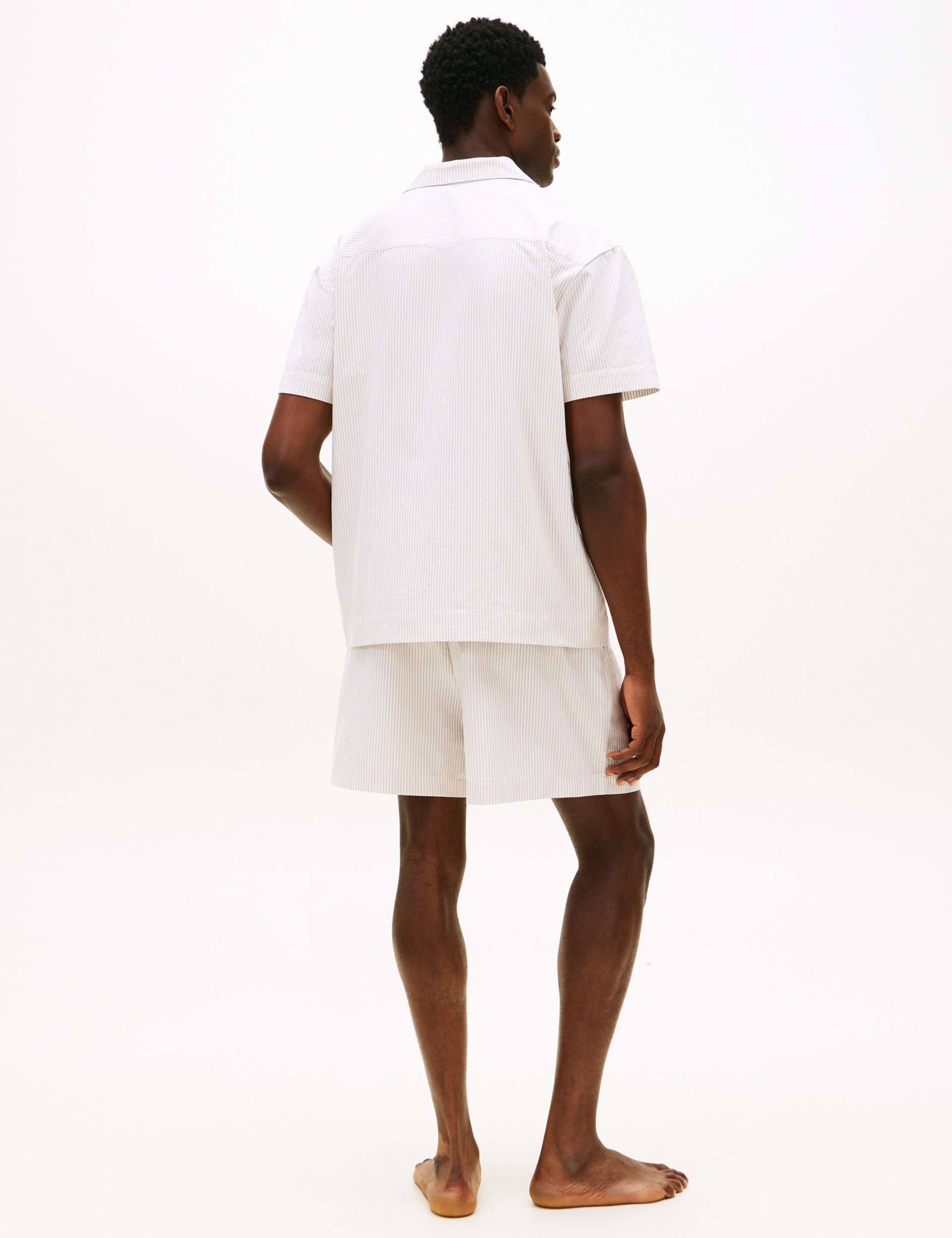 Pure Cotton Striped Pyjama Set 5 of 6