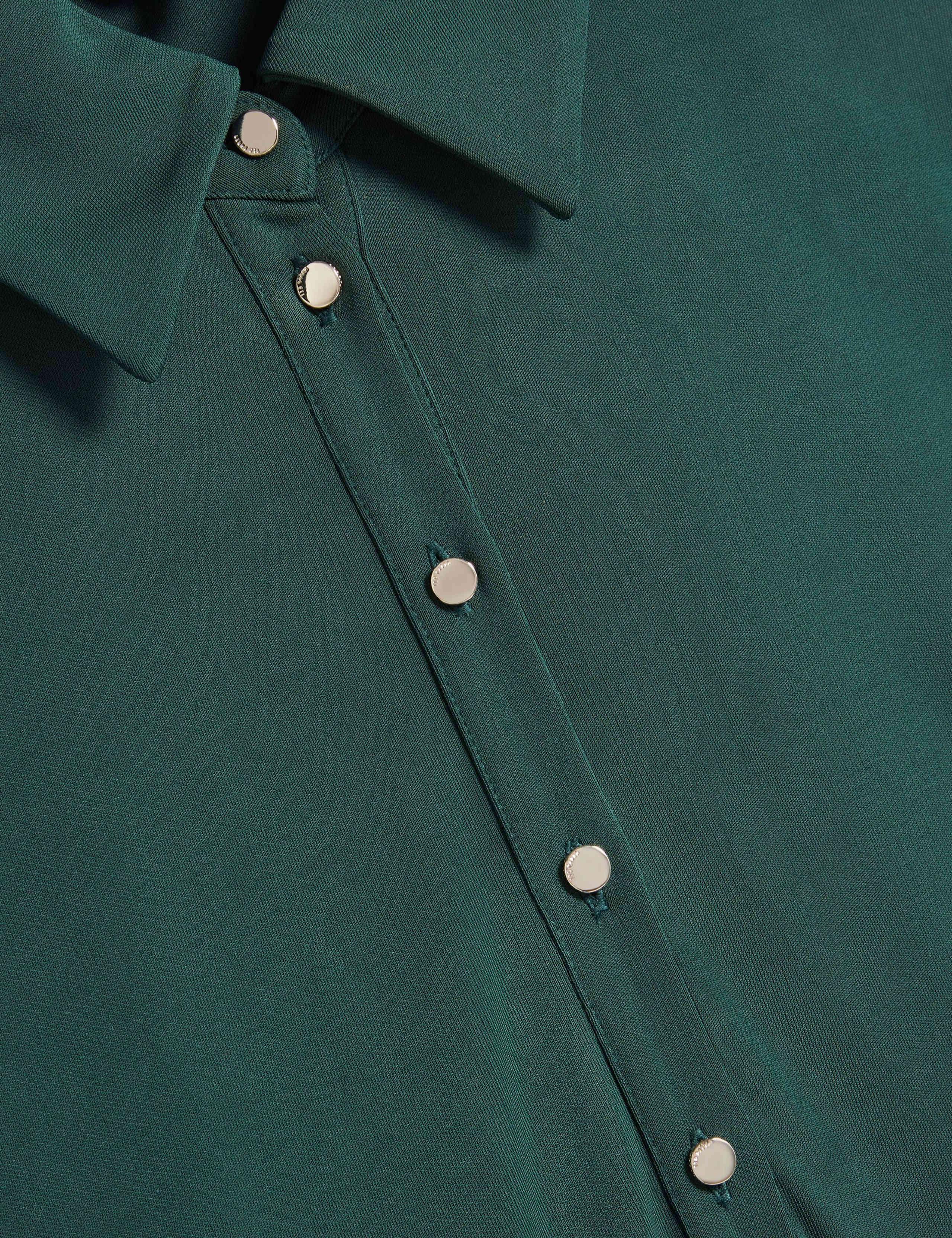 Crepe Collared Midi Dress 4 of 7
