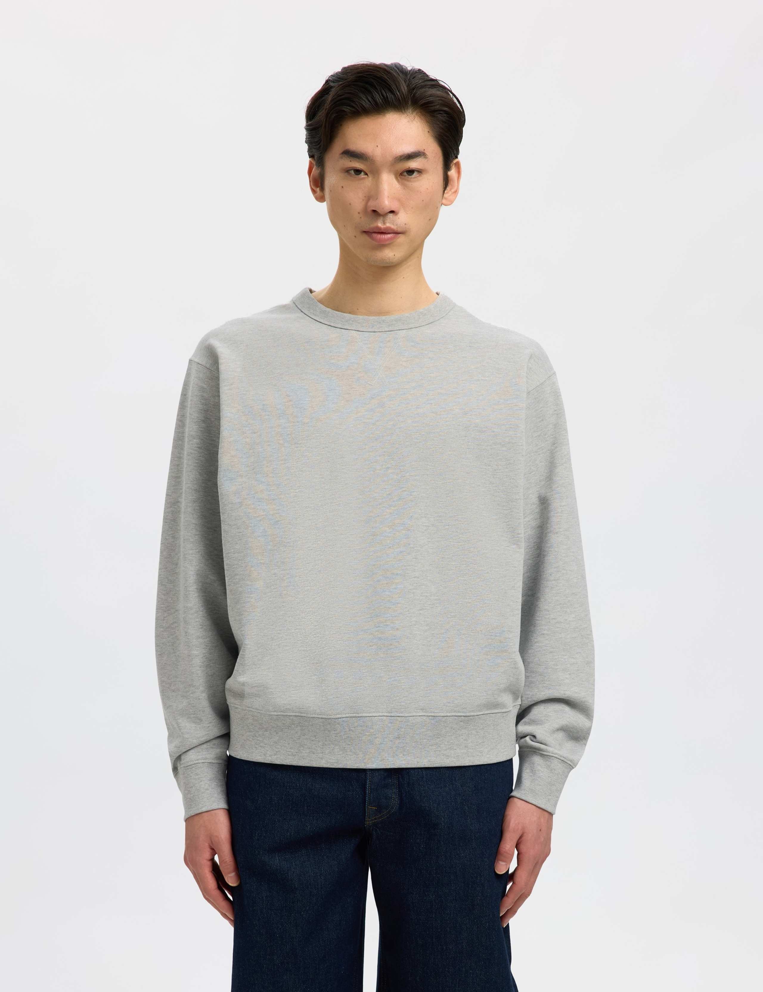 Pure Cotton Crew Neck Relaxed Sweatshirt 1 of 6