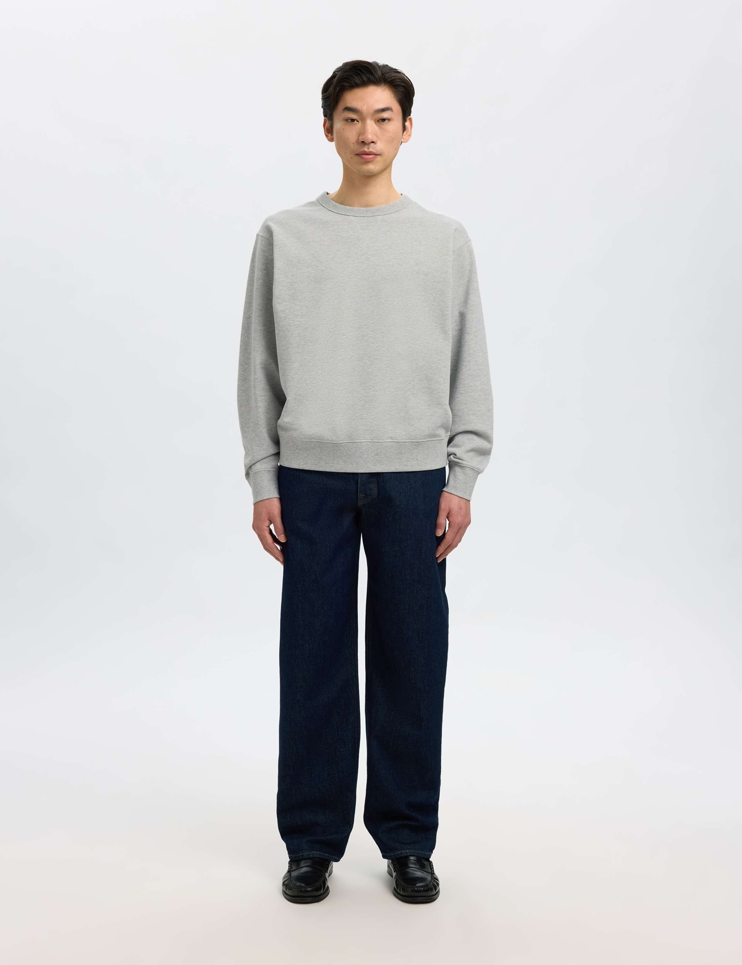 Pure Cotton Crew Neck Relaxed Sweatshirt 2 of 6
