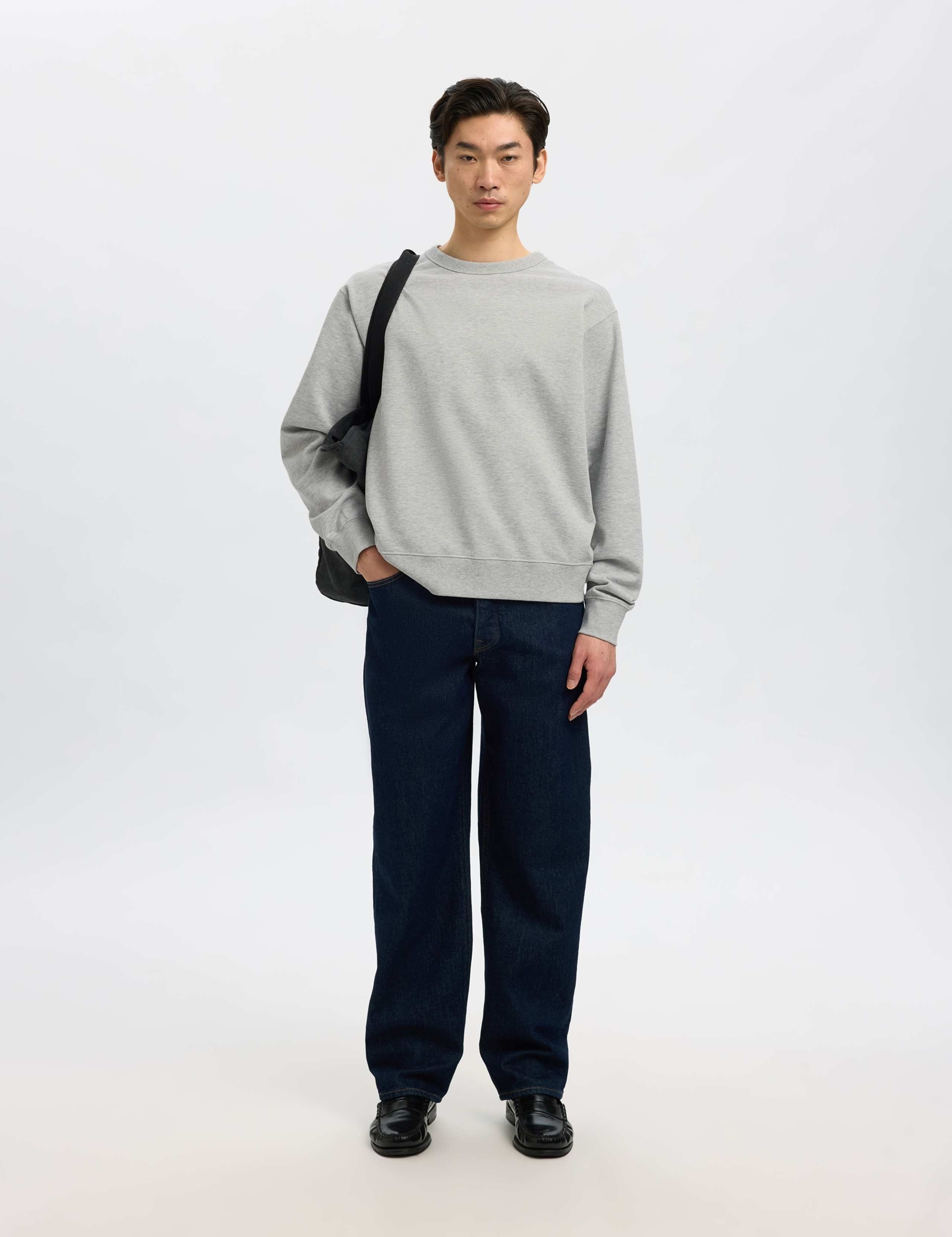 Pure Cotton Crew Neck Relaxed Sweatshirt 4 of 6
