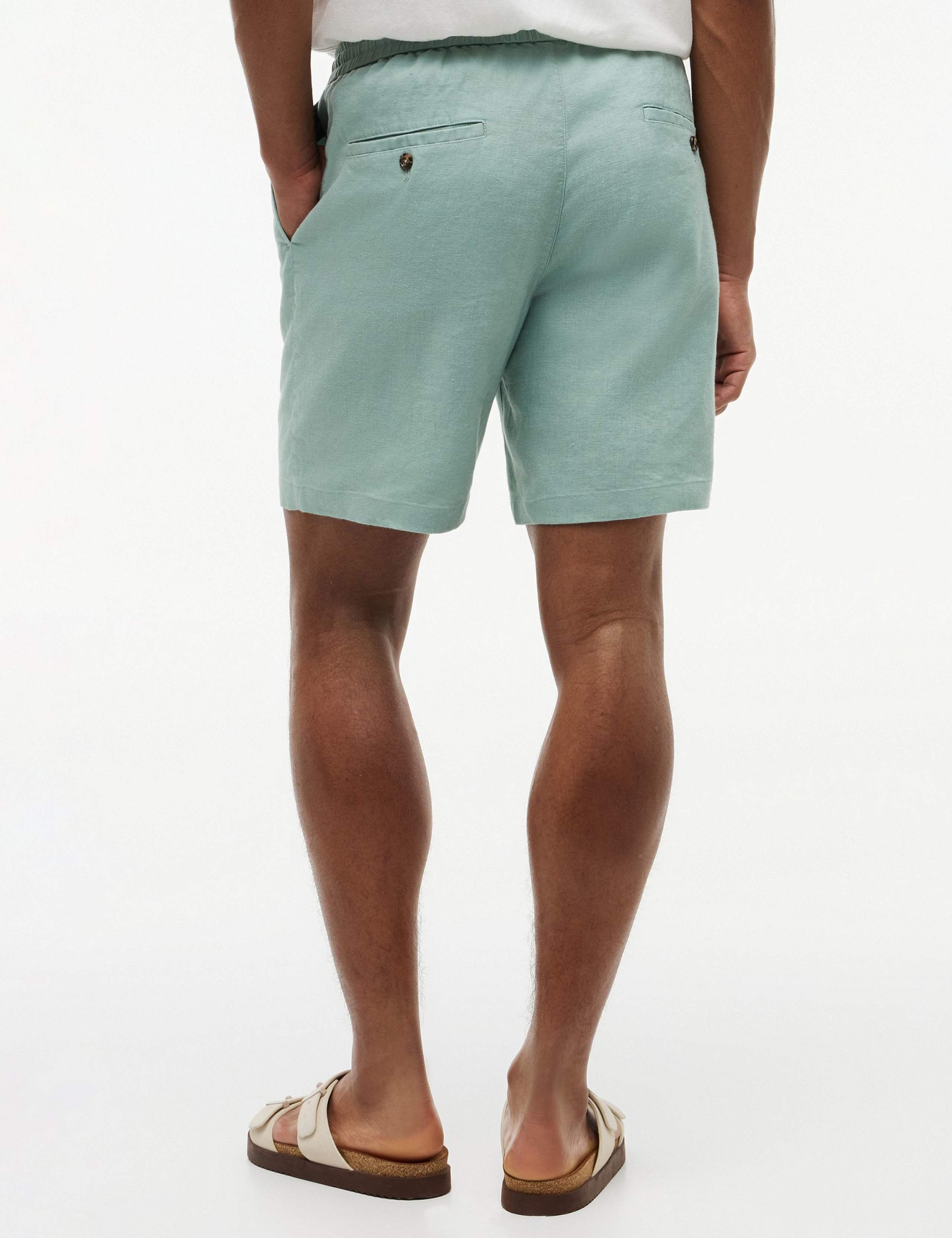 Regular Fit Linen Rich Lightweight Shorts 4 of 4