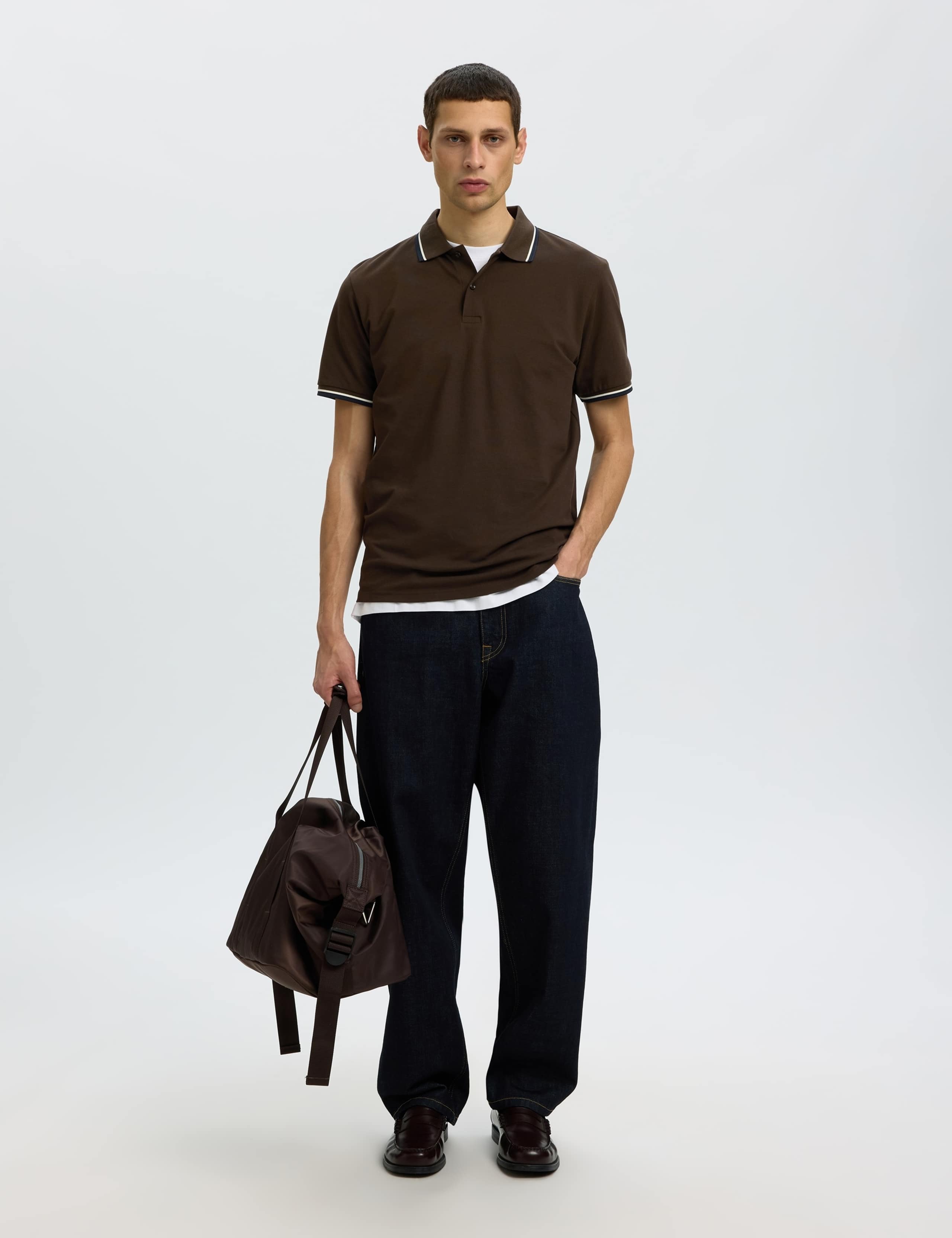 Cotton Rich Piqué Tipped Polo Shirt 2 of 6