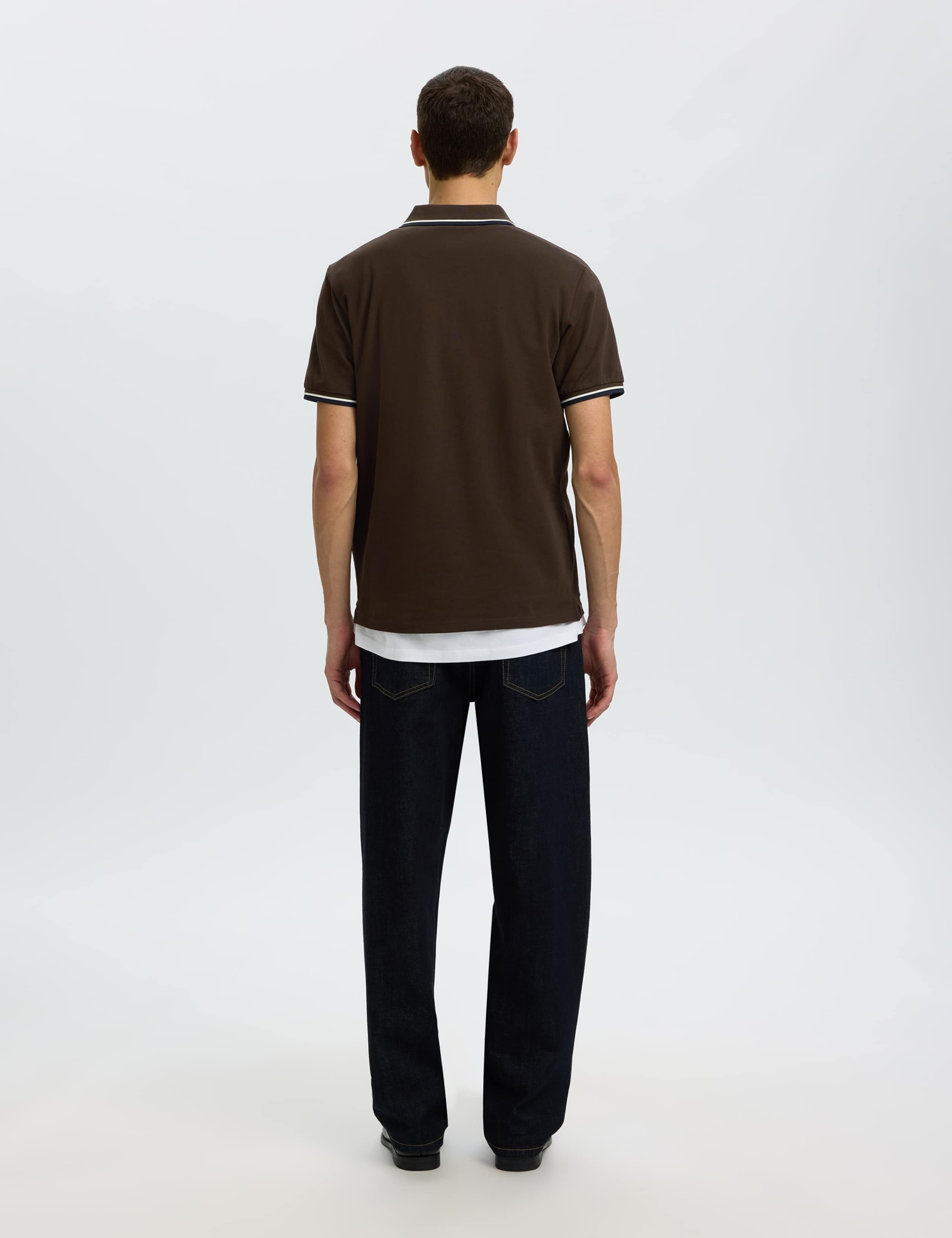 Cotton Rich Piqué Tipped Polo Shirt 3 of 6