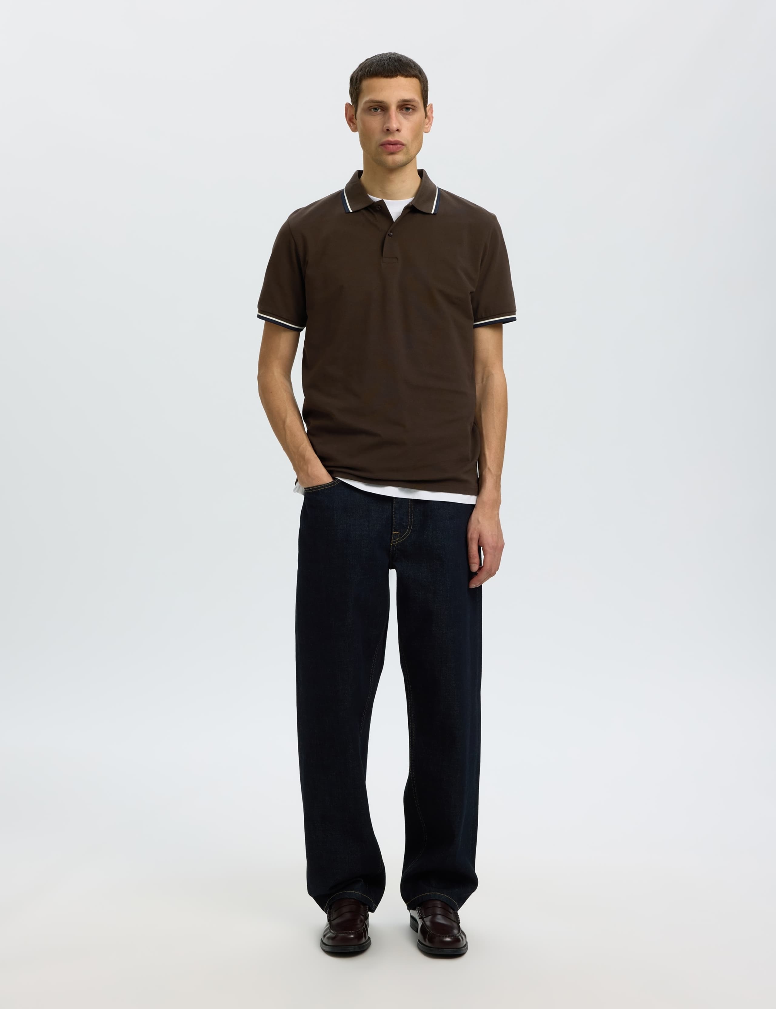 Cotton Rich Piqué Tipped Polo Shirt 4 of 6