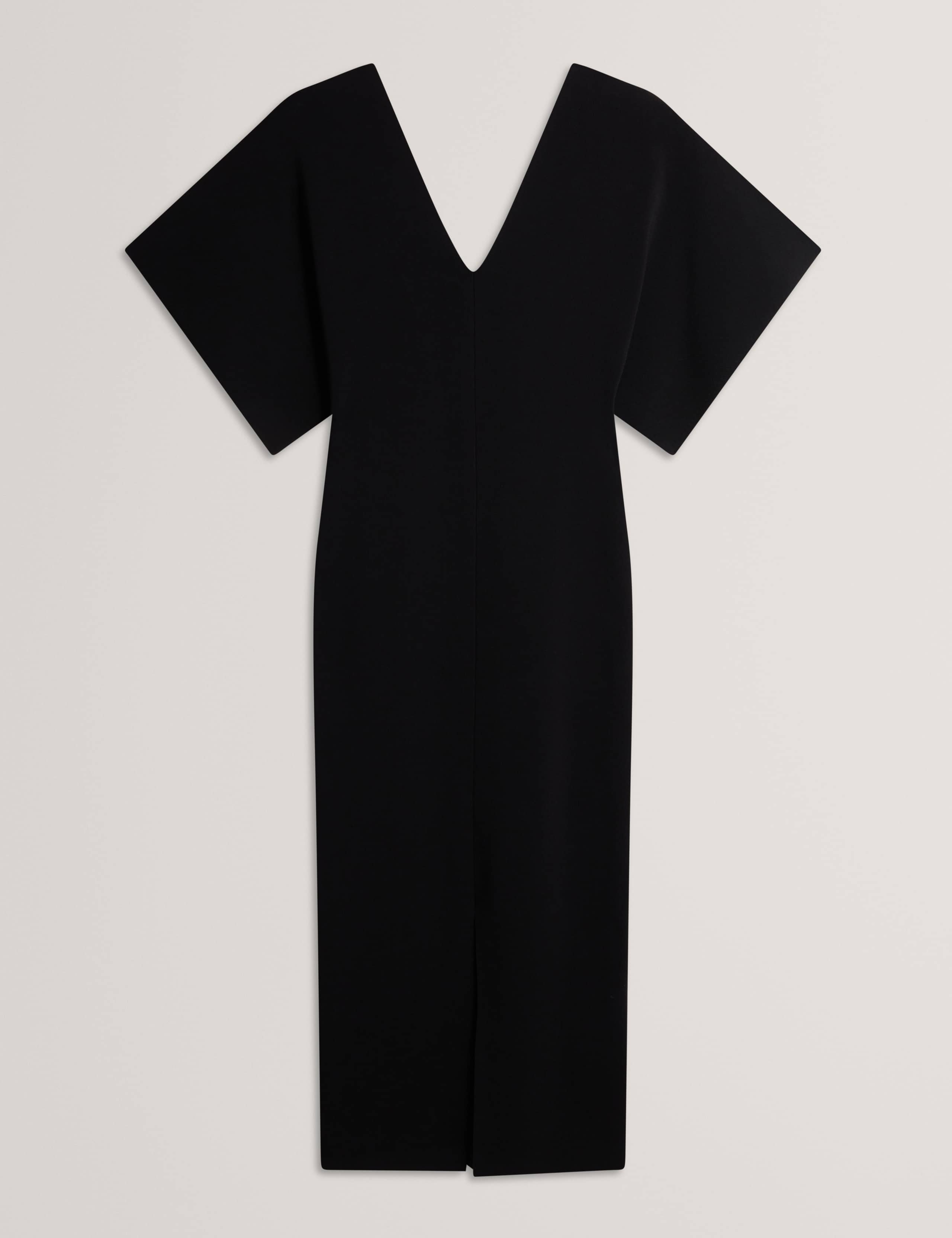 V-Neck Midi Jumper Dress 2 of 7