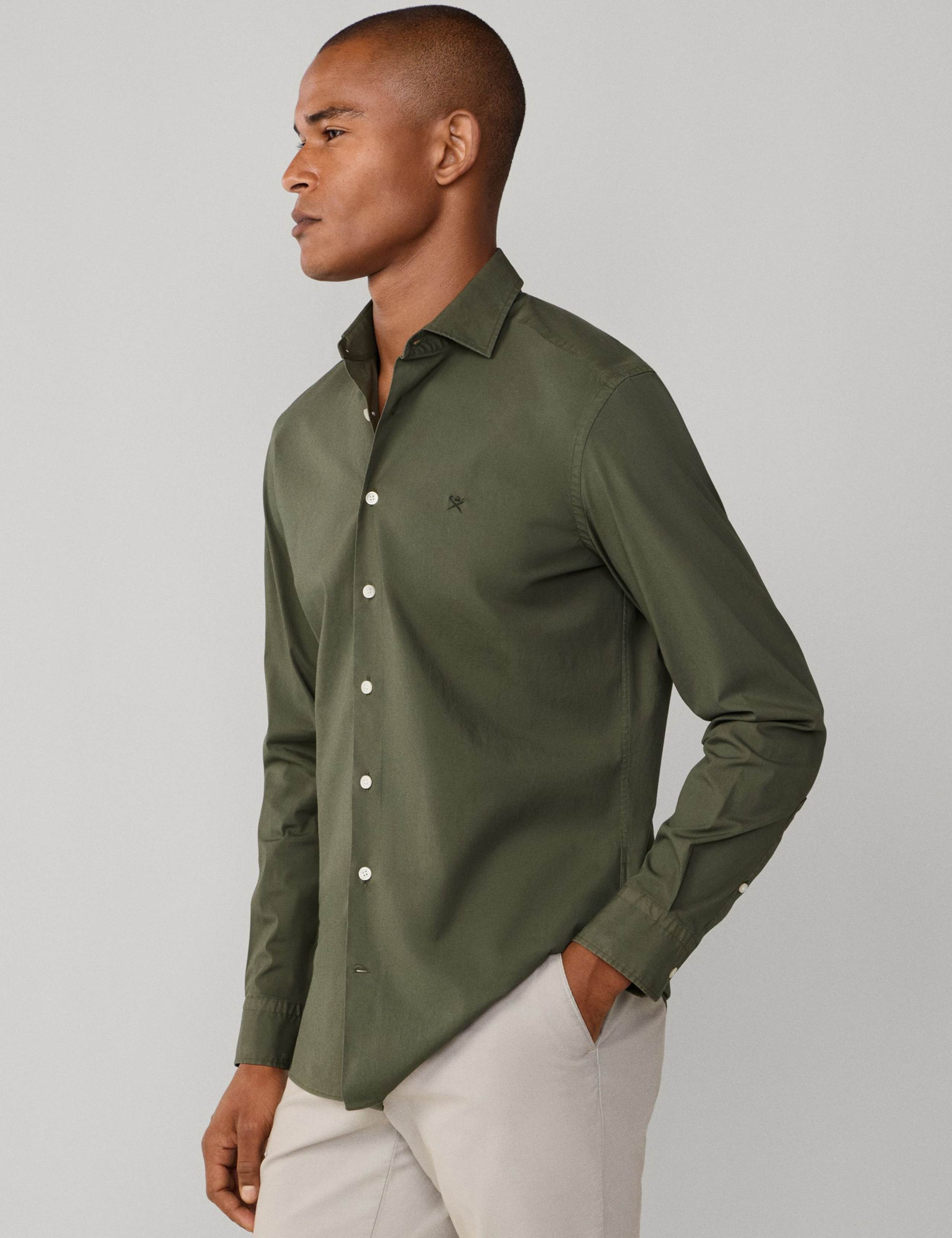 Tailored Fit Pure Cotton Dress Shirt 4 of 9