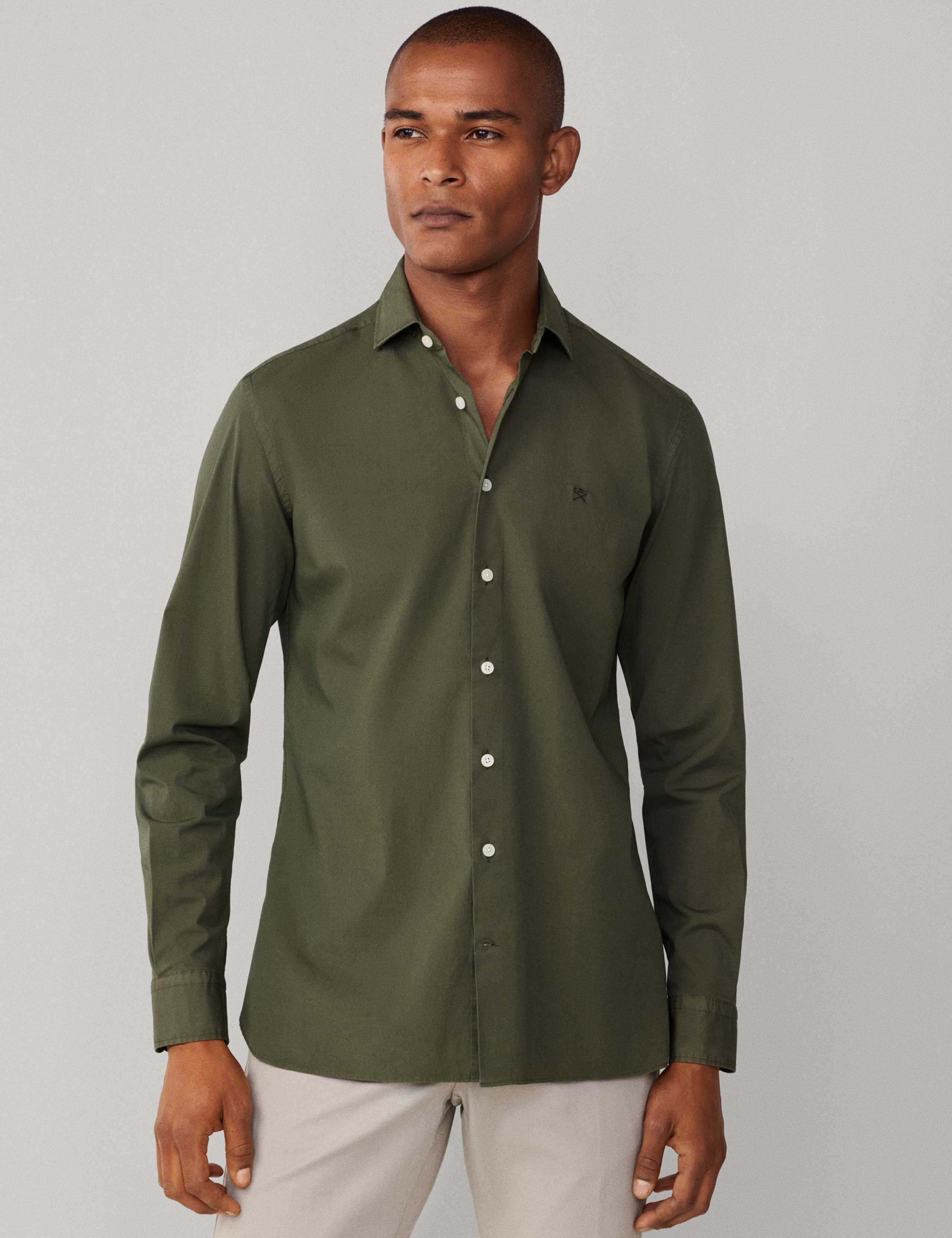 Tailored Fit Pure Cotton Dress Shirt 5 of 9