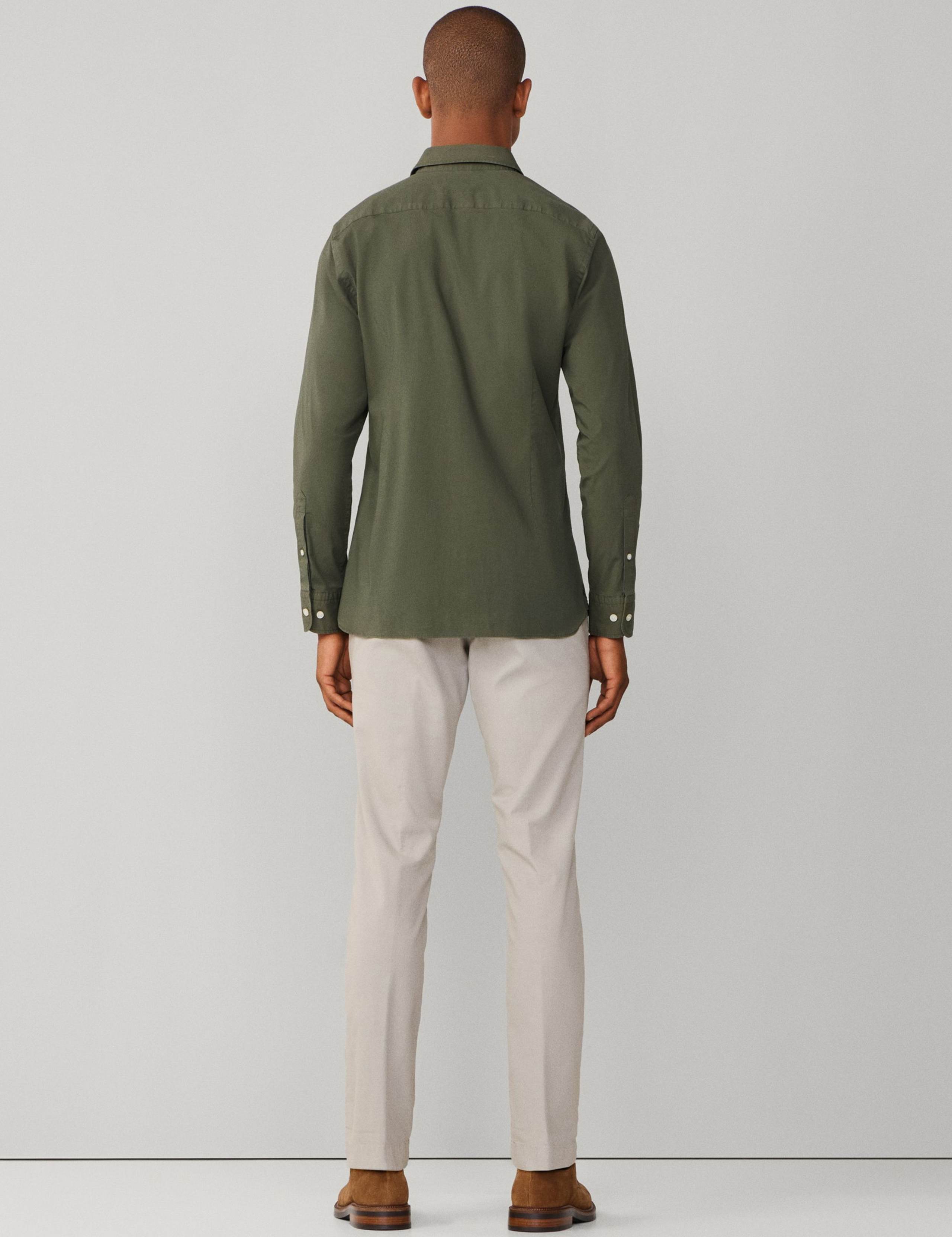 Tailored Fit Pure Cotton Dress Shirt 6 of 9