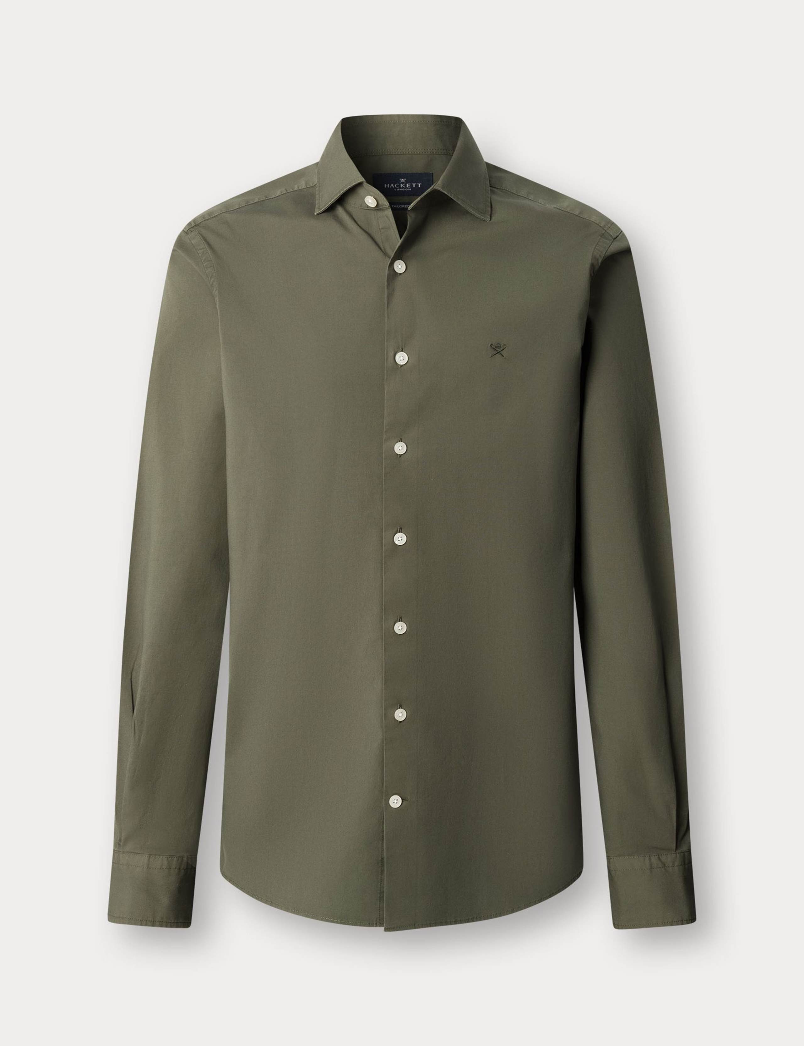 Tailored Fit Pure Cotton Dress Shirt 2 of 9