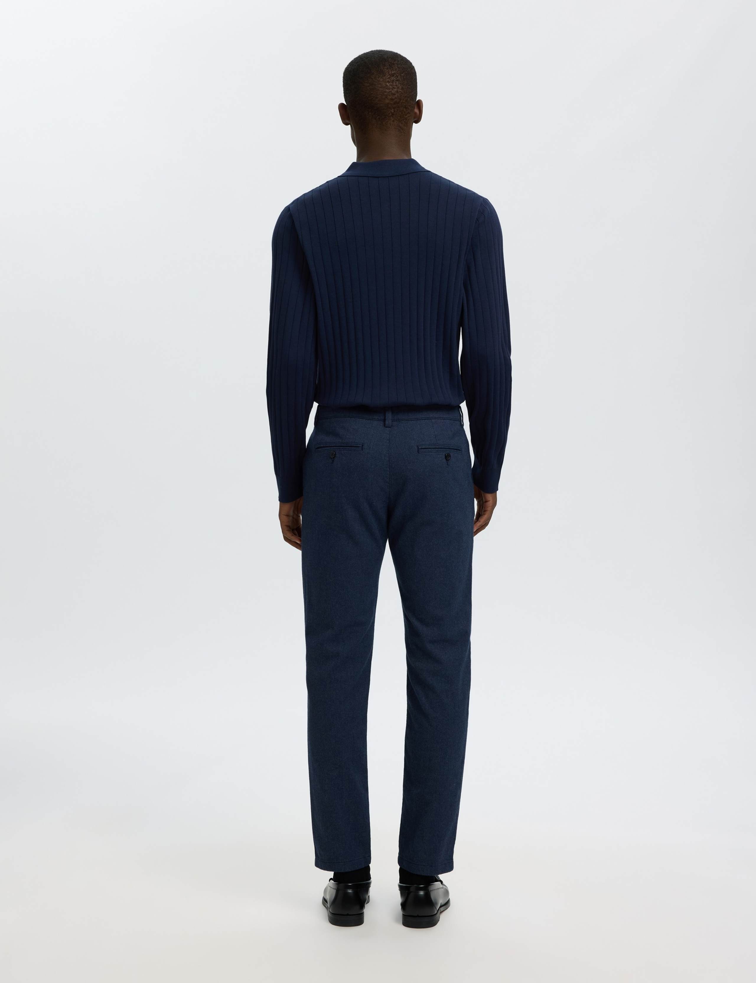 Pure Cotton Ribbed Knitted Polo Shirt 3 of 5