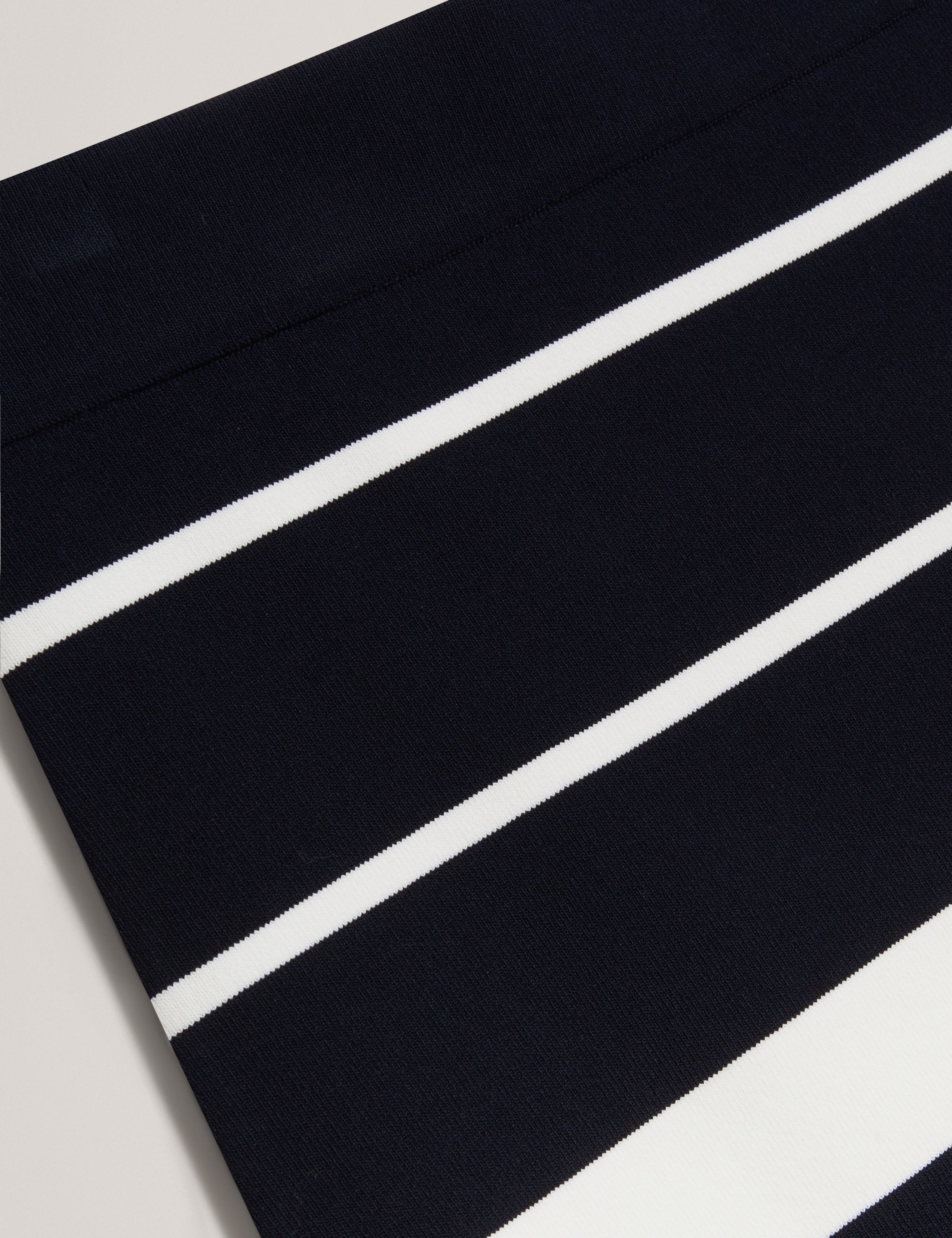 Striped Knitted Midi Bodycon Pencil Skirt 6 of 6