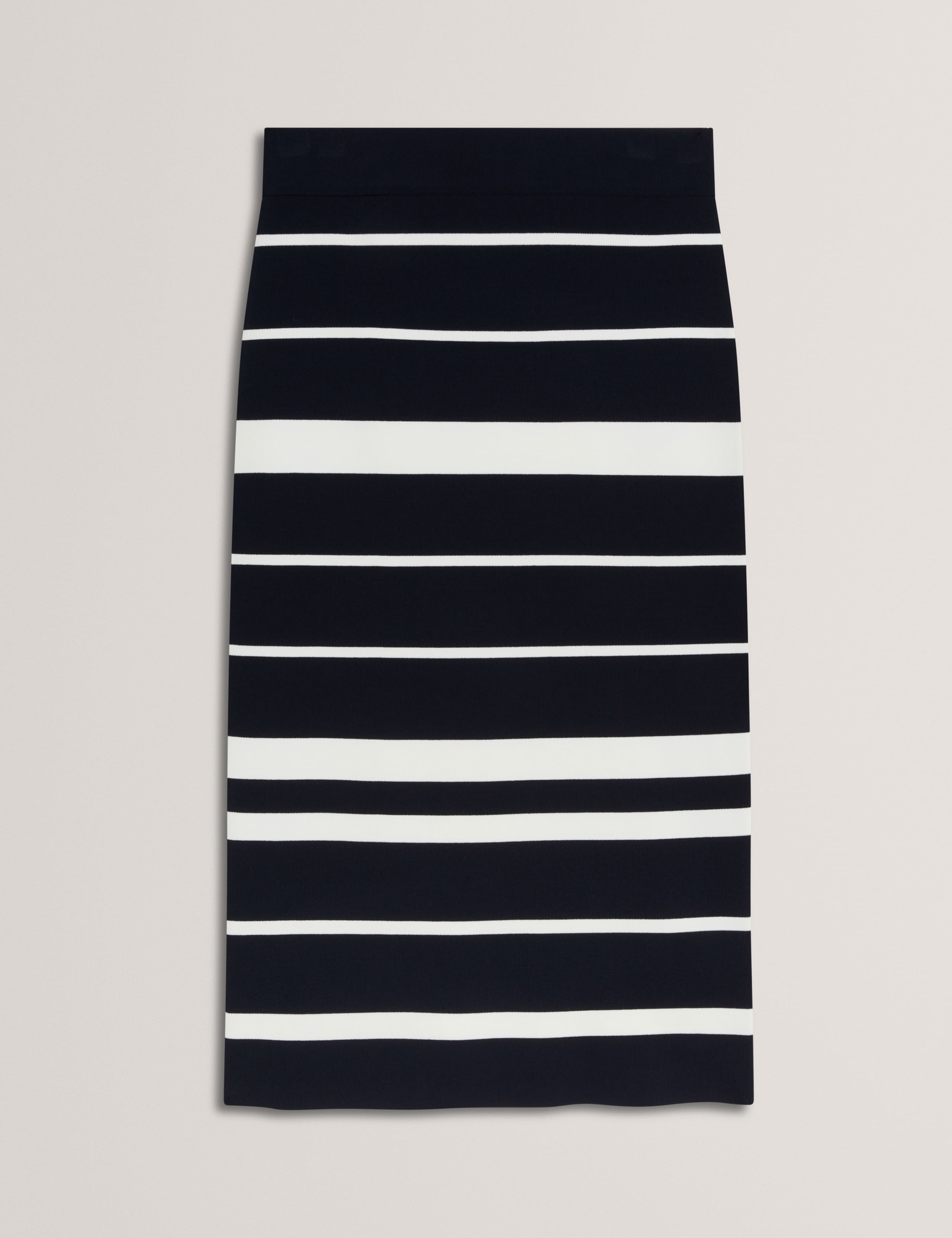 Striped Knitted Midi Bodycon Pencil Skirt 2 of 6