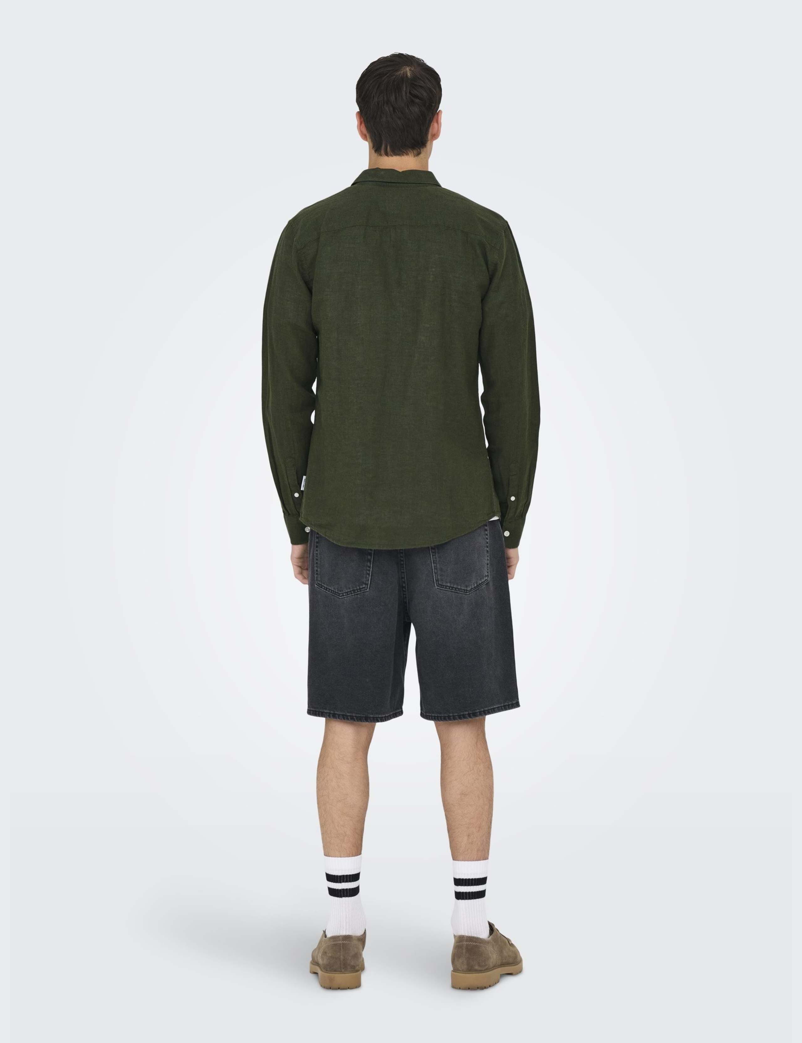 Regular Fit Cotton Linen Blend Shirt 4 of 6