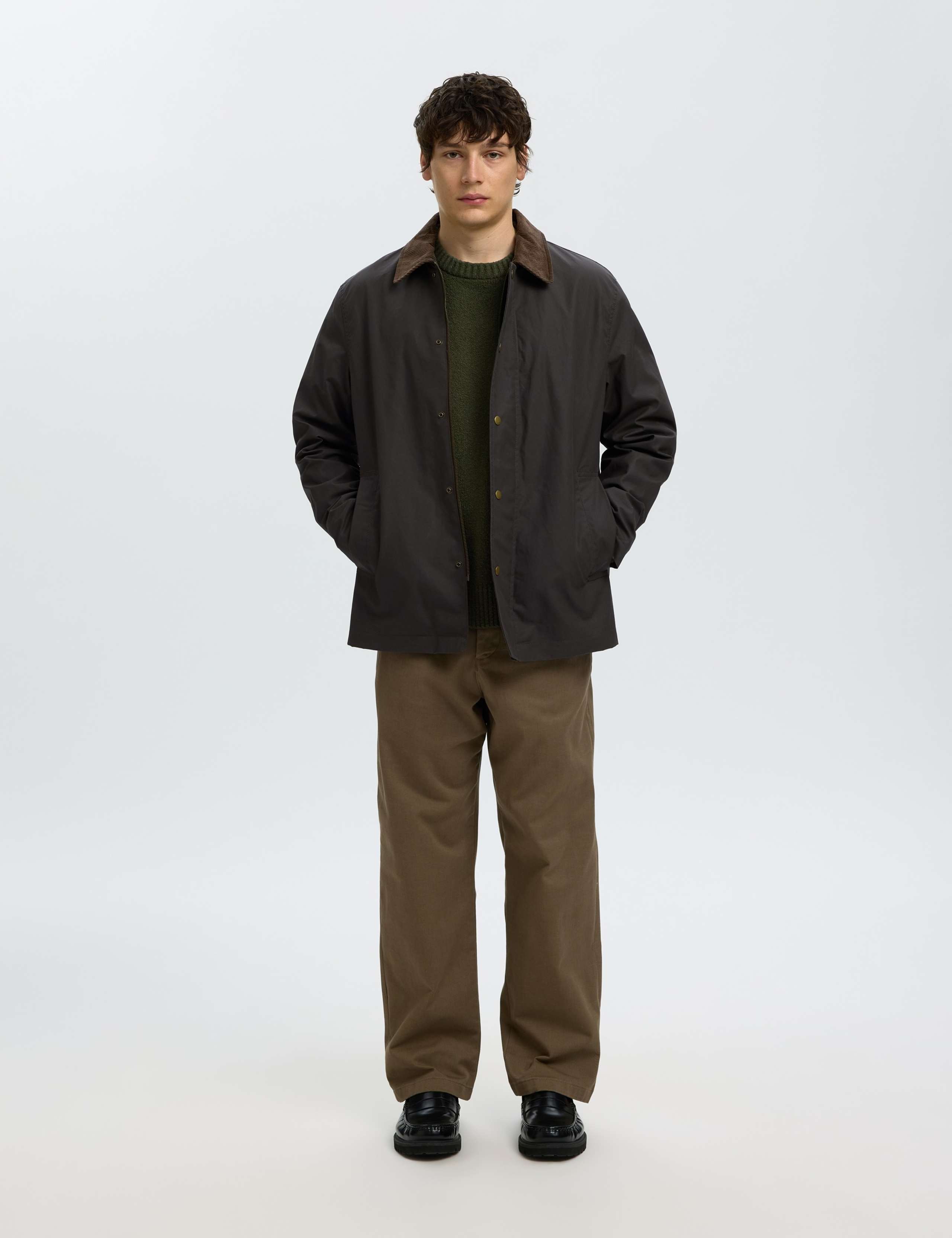 Pure Cotton Cord Collar Wax Jacket 4 of 6
