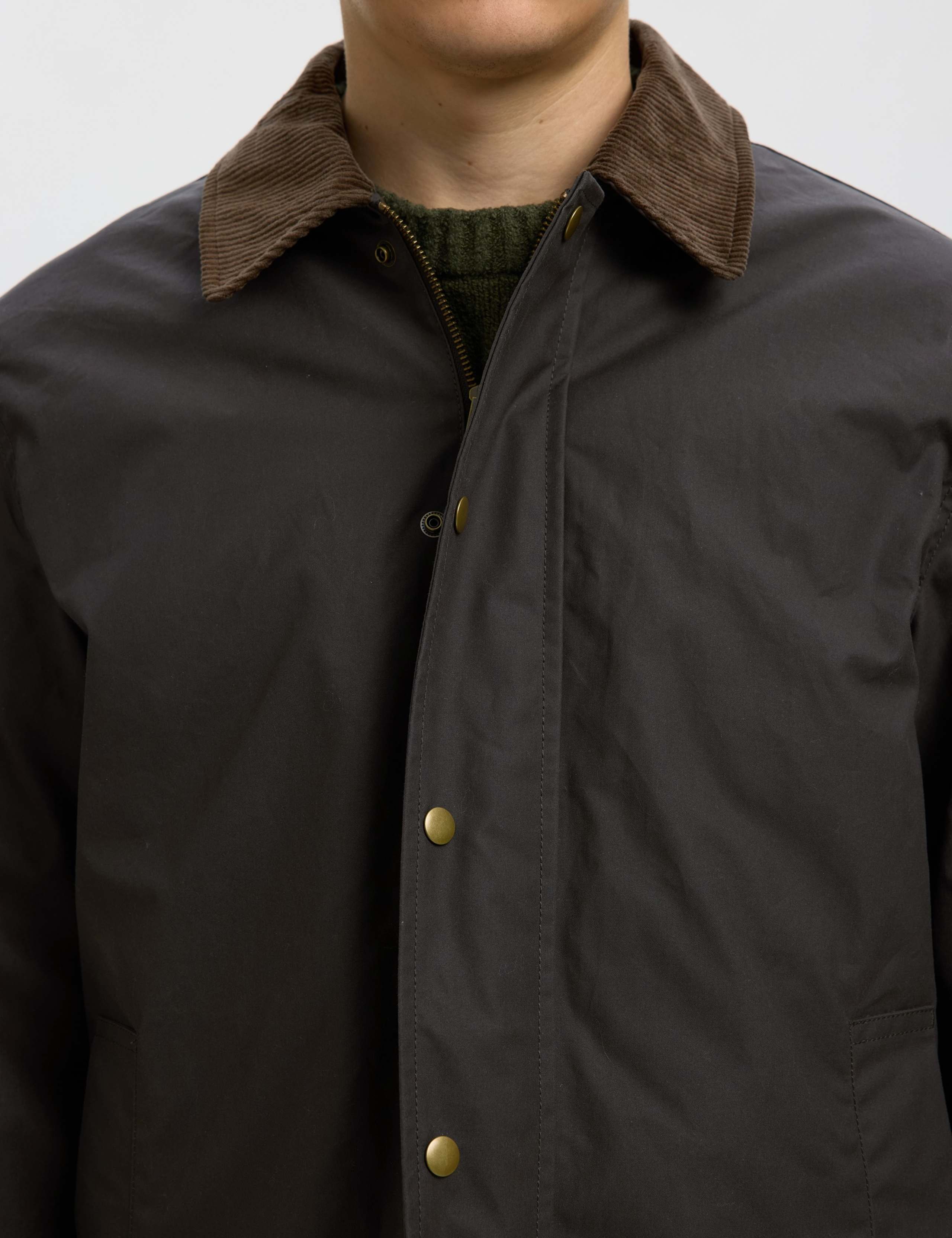 Pure Cotton Cord Collar Wax Jacket 6 of 6