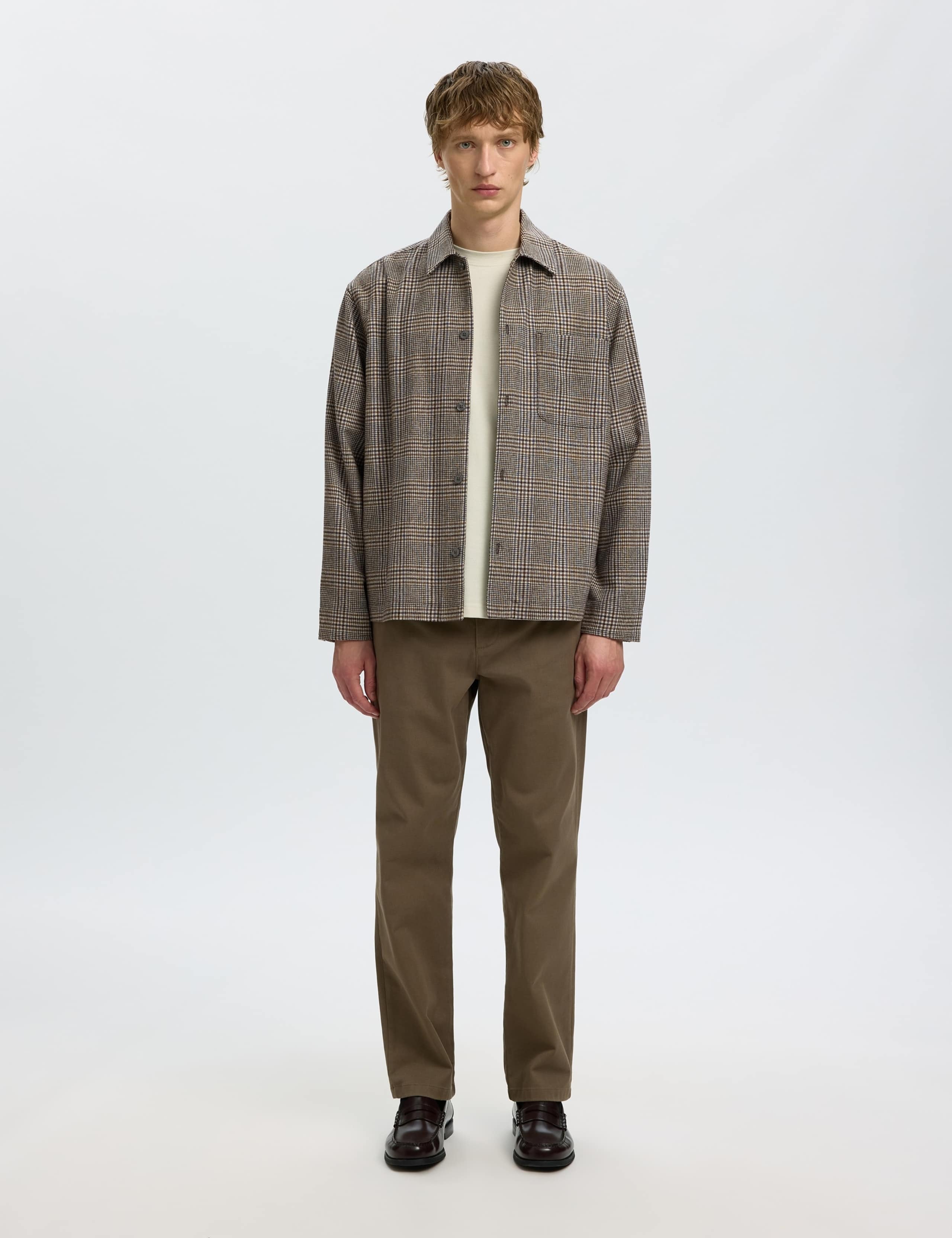 Wool Blend Checked Overshirt 2 of 6