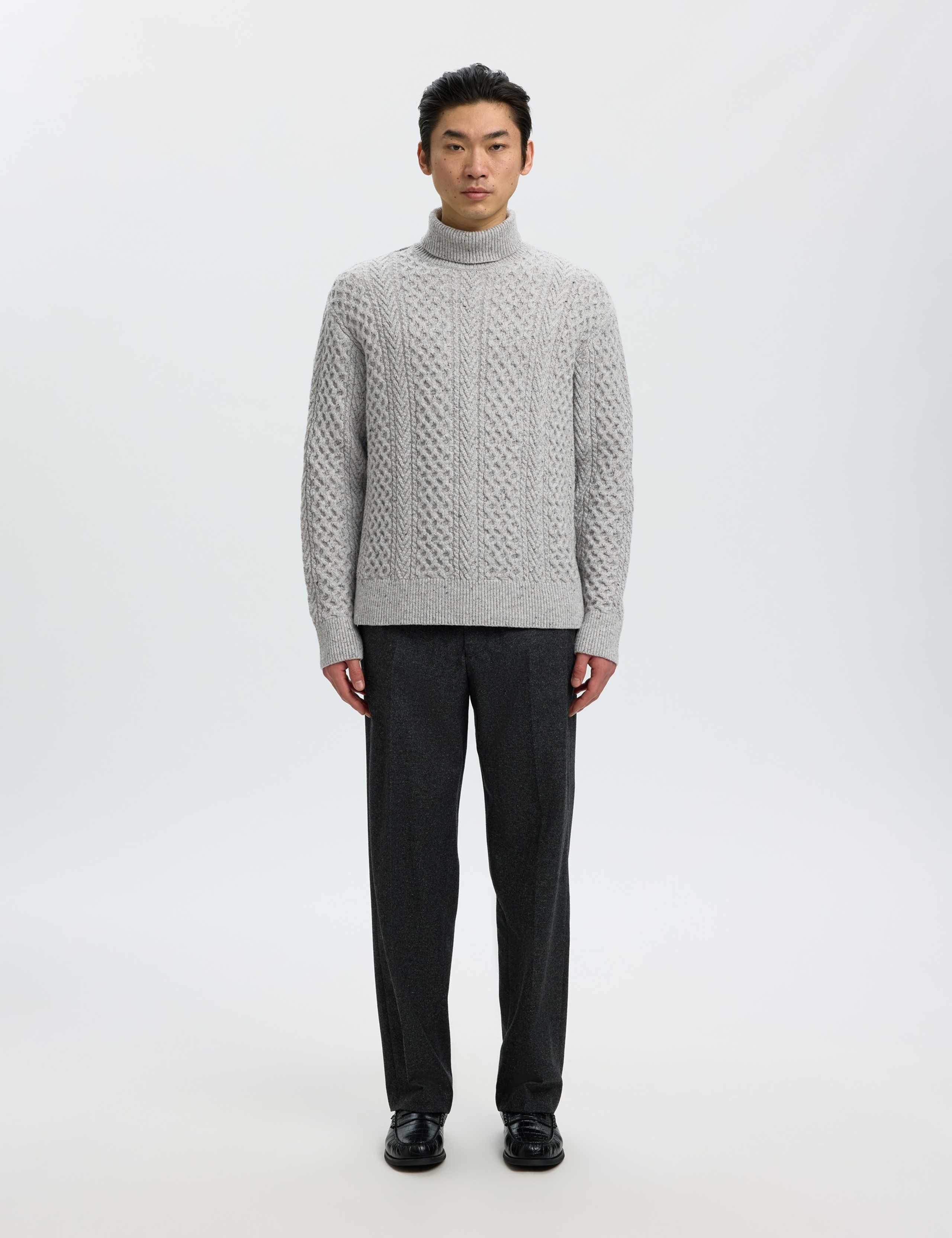 Wool Rich Cable Roll Neck Jumper 2 of 5