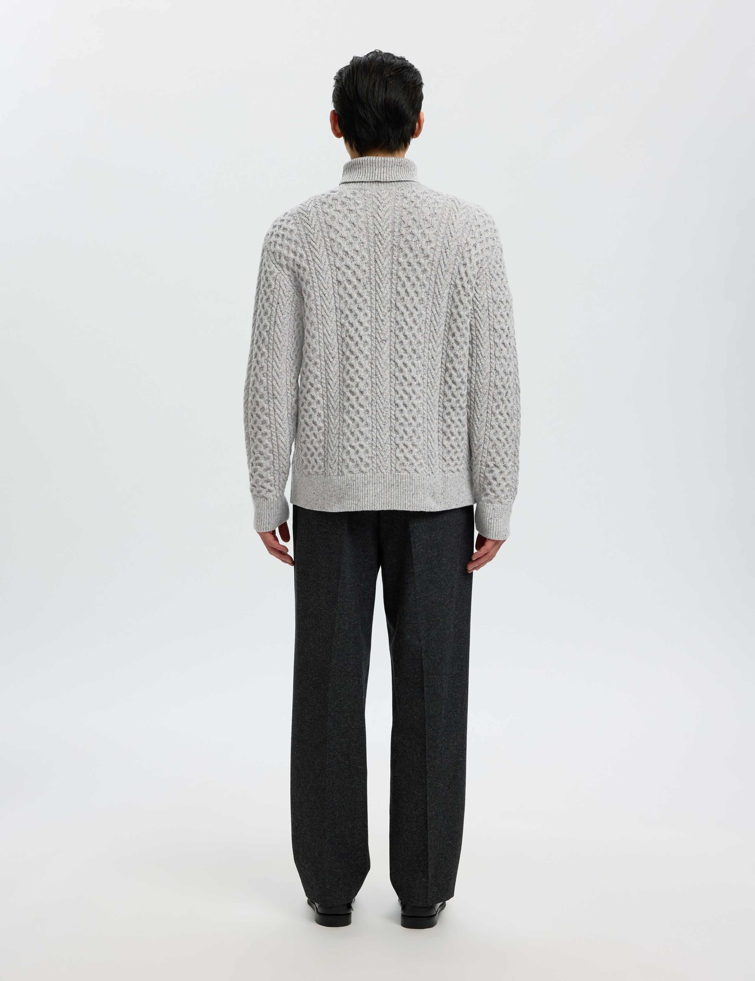 Wool Rich Cable Roll Neck Jumper 3 of 5