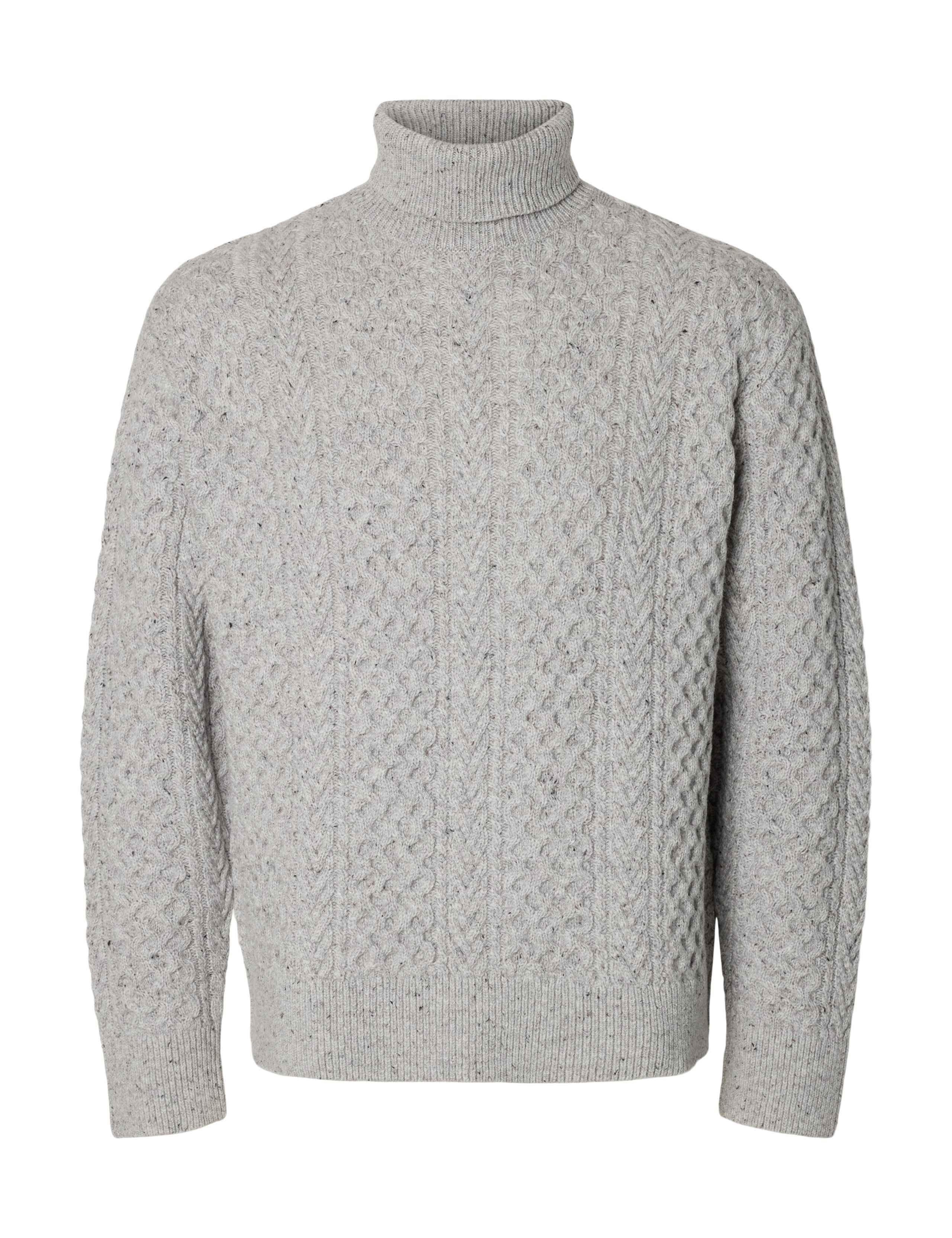 Wool Rich Cable Roll Neck Jumper 4 of 5