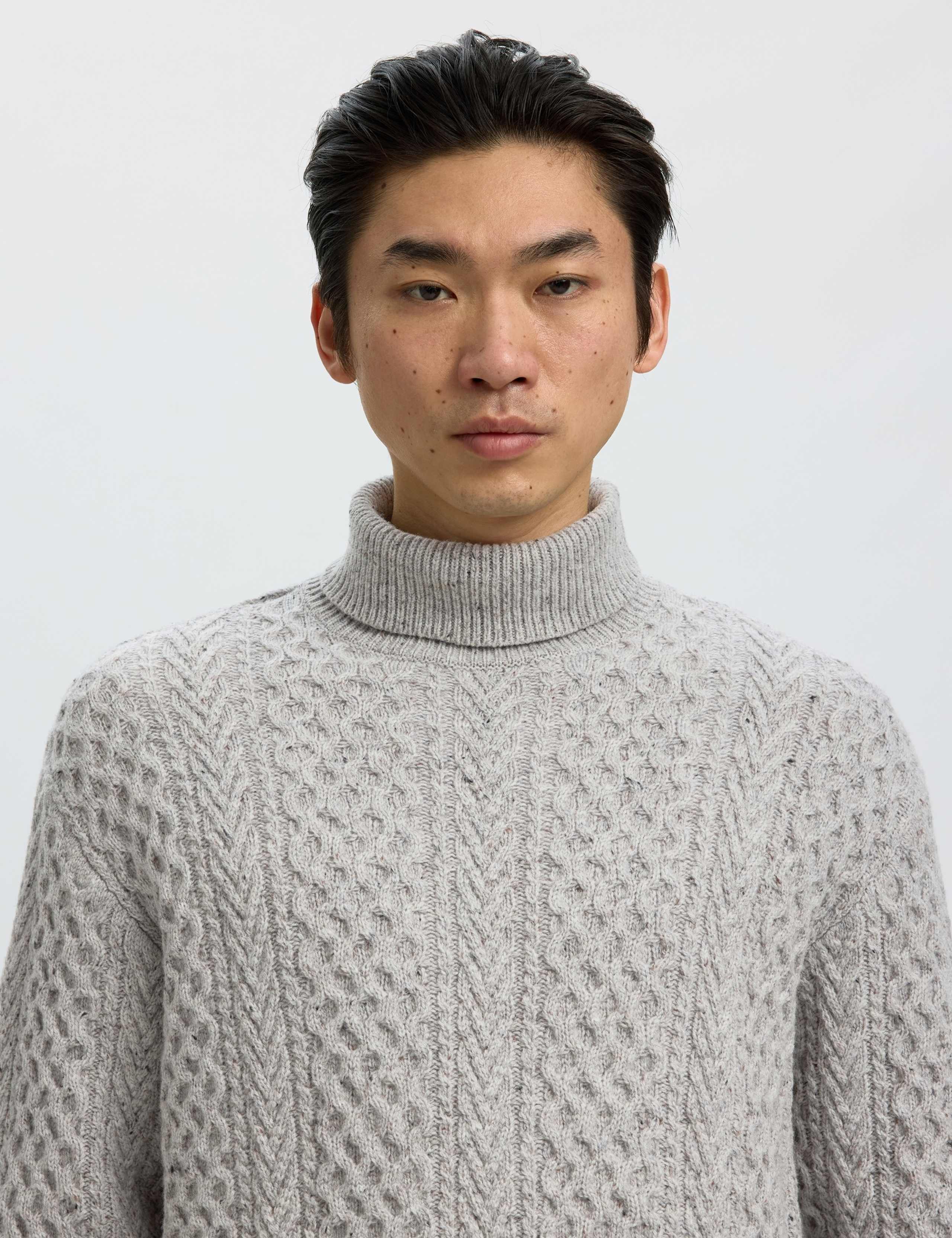 Wool Rich Cable Roll Neck Jumper 5 of 5