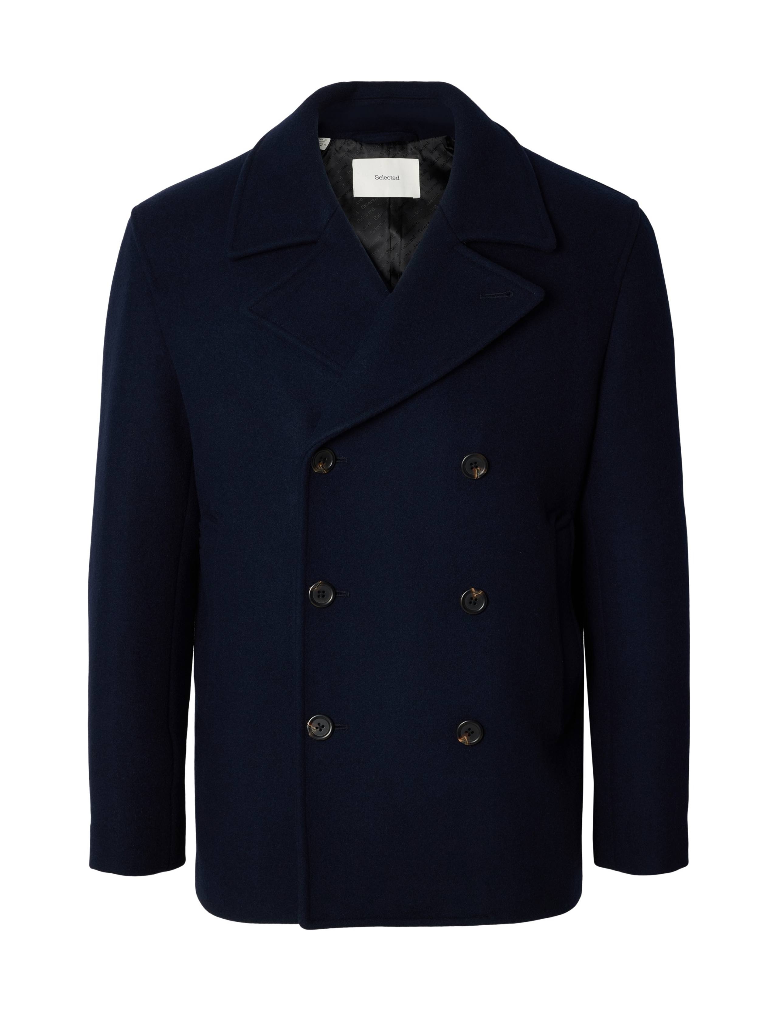 Wool Blend Double Breasted Pea Coat 5 of 6