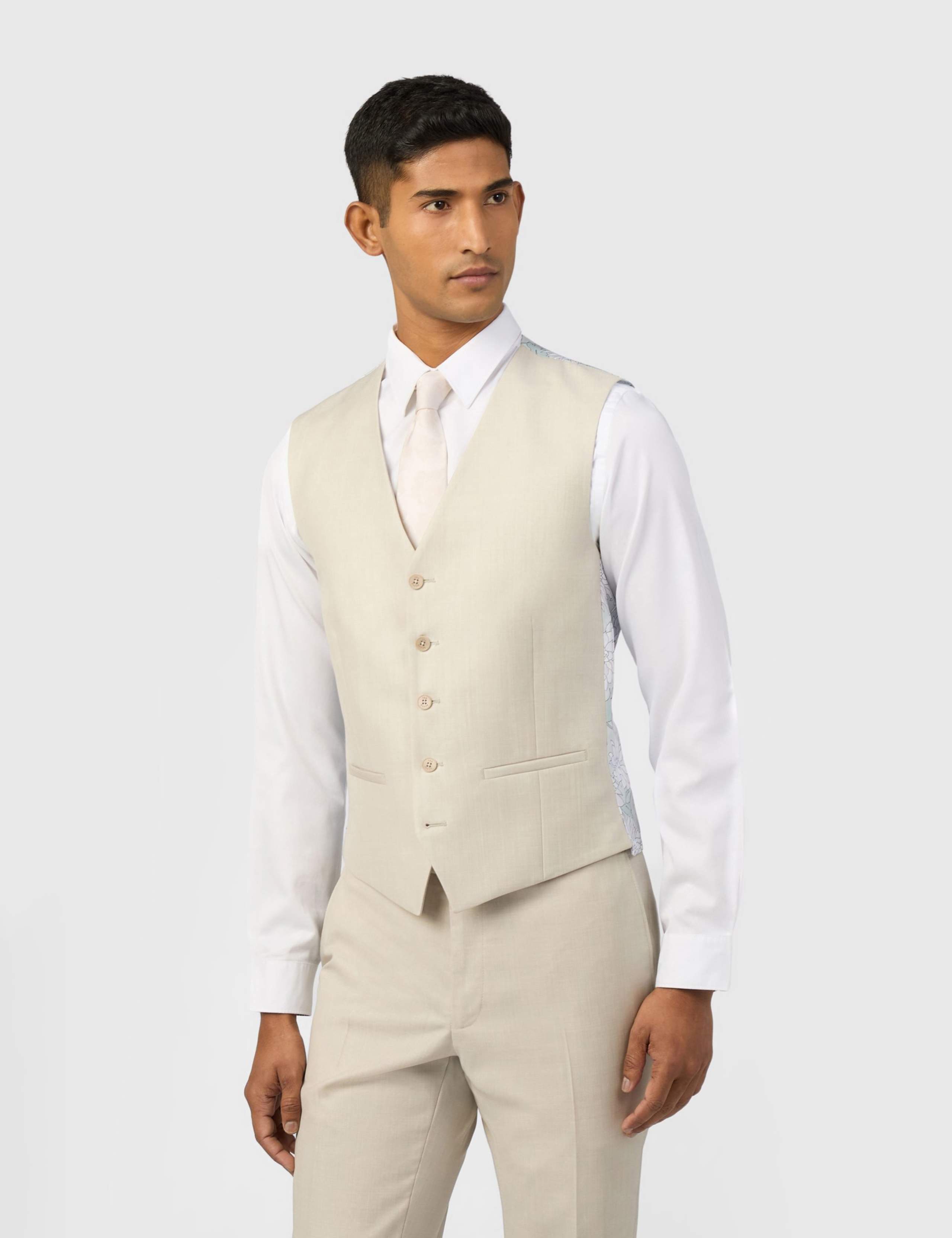 Slim Fit Wool Rich Waistcoat 1 of 2
