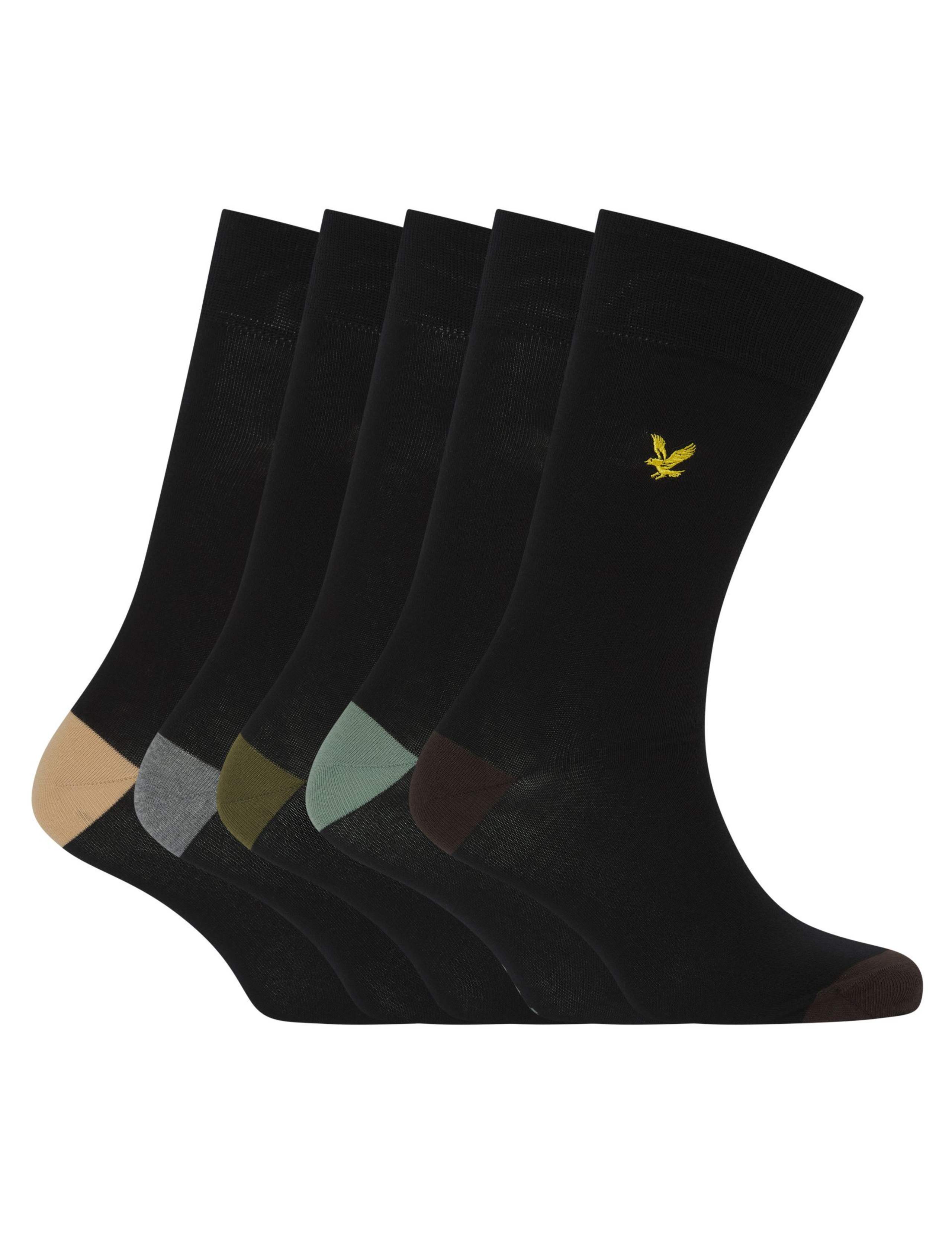 5 Pack Cotton Rich Socks 1 of 6